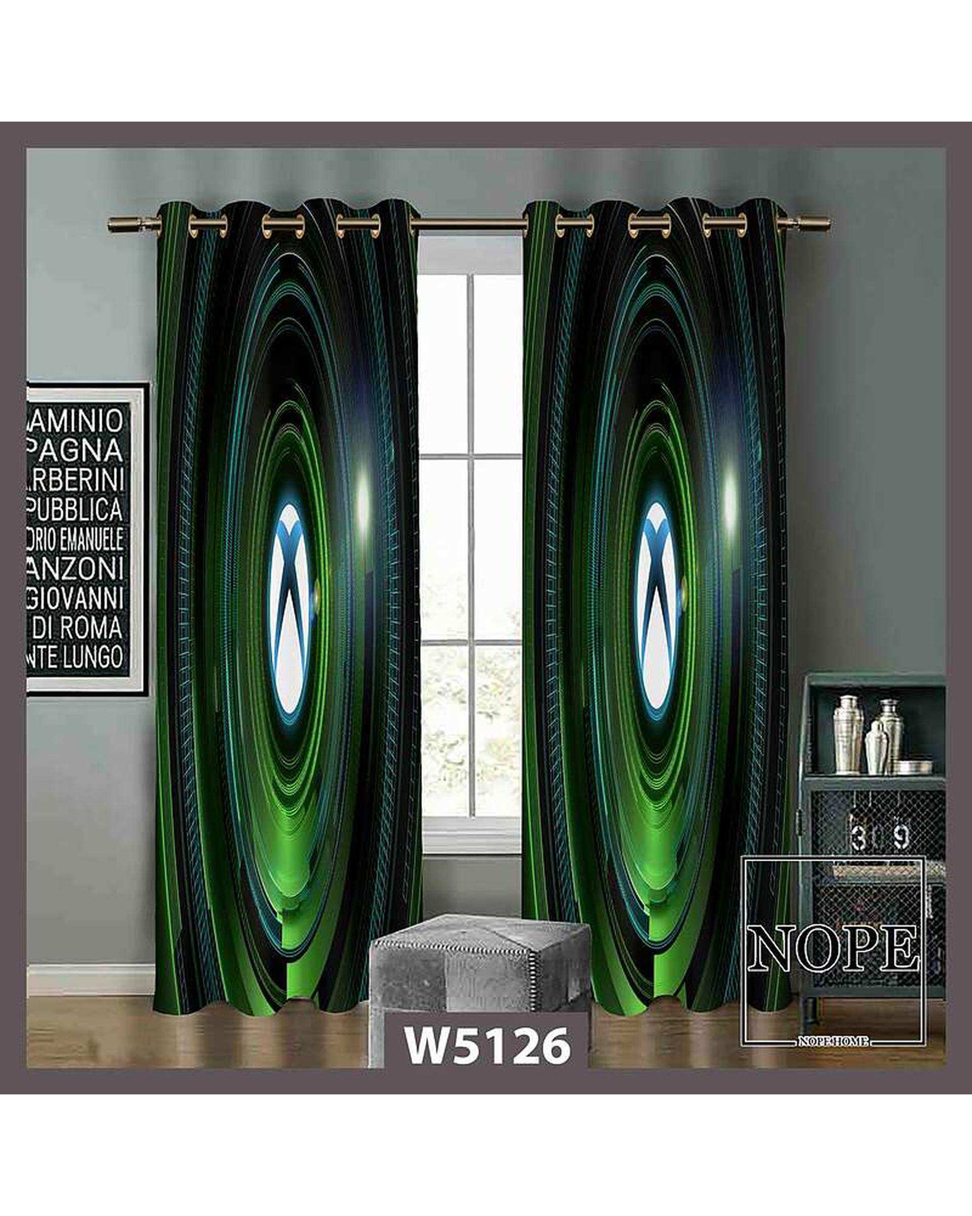 پرده کودک مخمل نوپه هوم Nopehome مدل پانچی طرح ایکس باکس کد W5126
