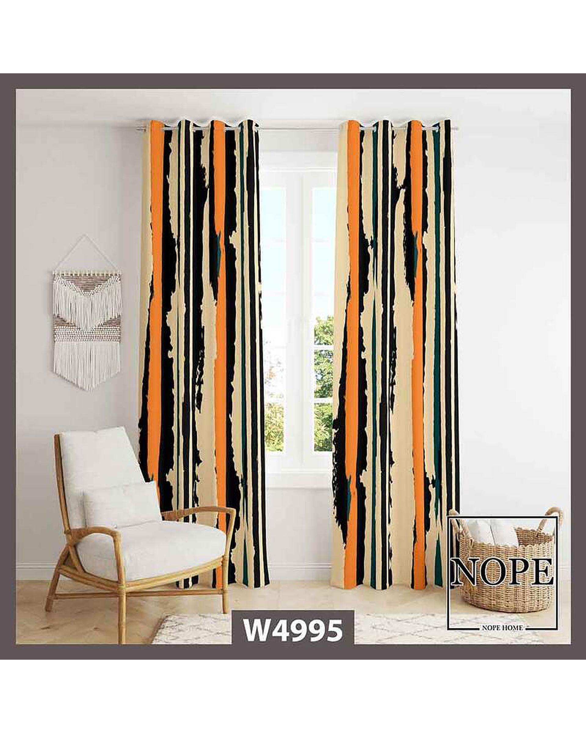پرده مخمل نوپه هوم Nopehome مدل پانچی طرح تکسچر رنگی کد W4995