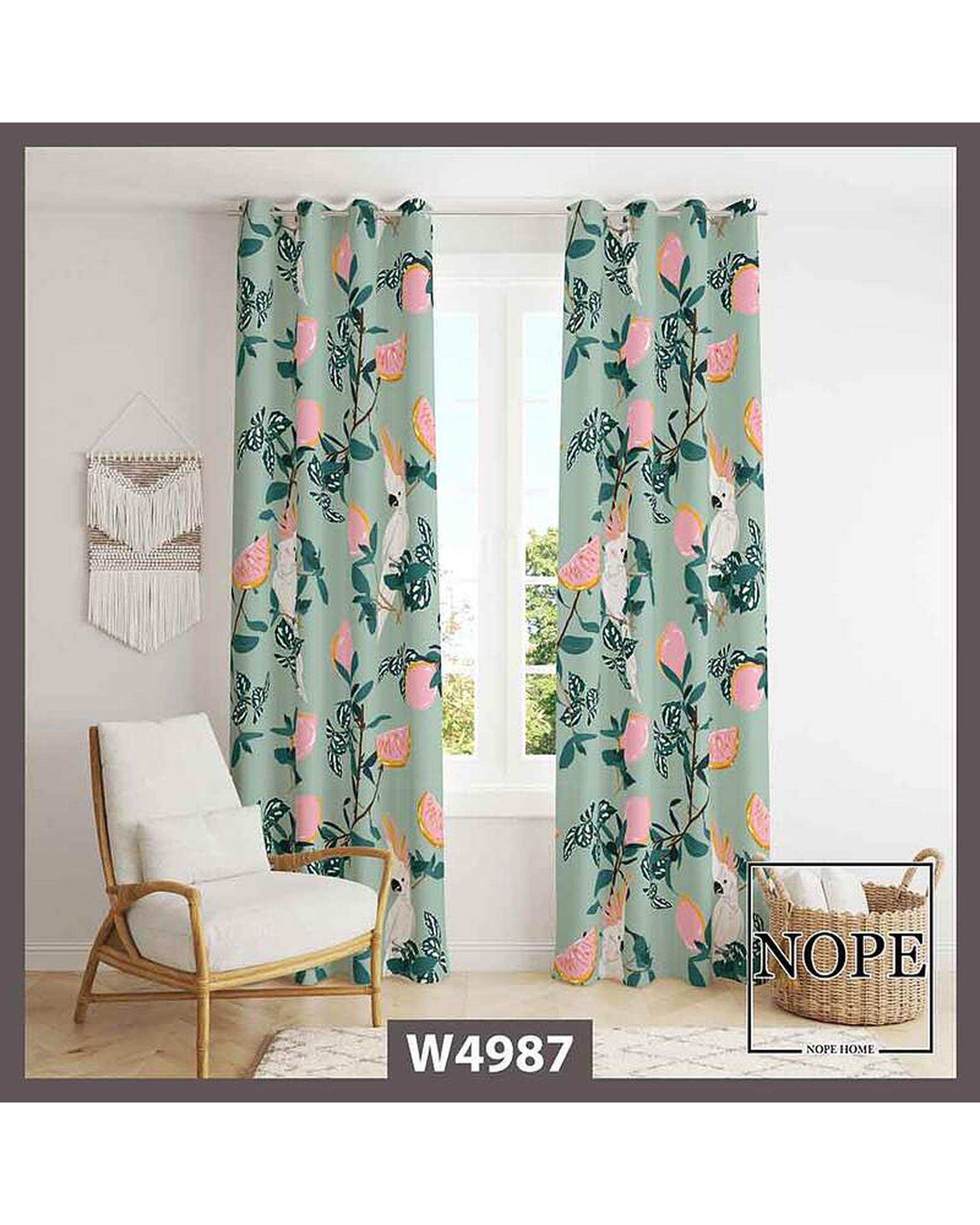 پرده مخمل نوپه هوم Nopehome مدل پانچی طرح شانه به سر کد W4987