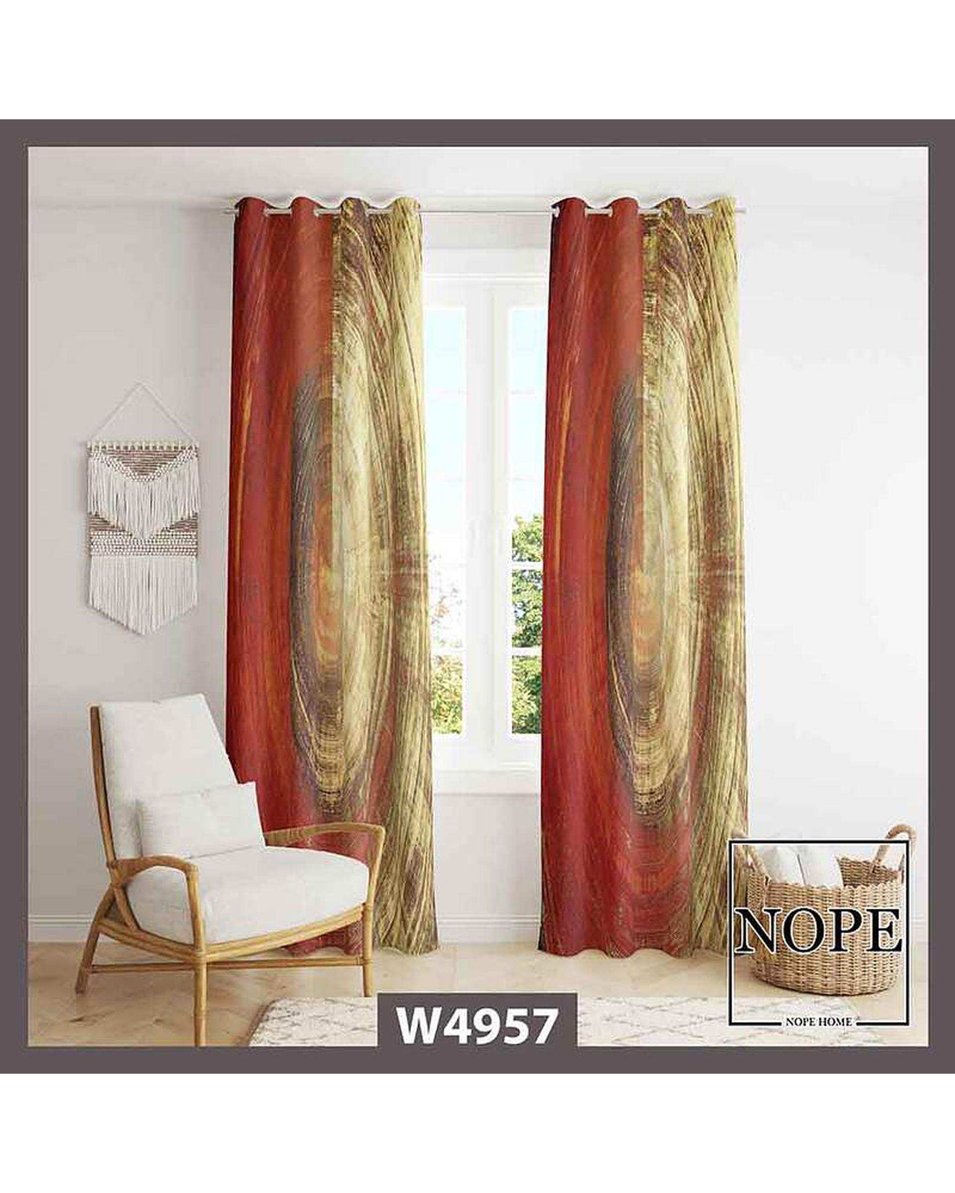 پرده مخمل نوپه هوم Nopehome مدل پانچی طرح دایره ای کد W4957