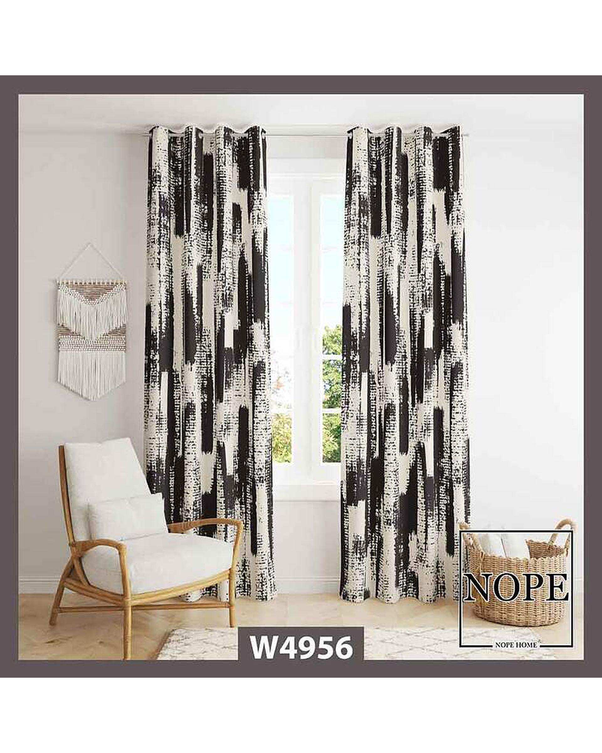 پرده مخمل نوپه هوم Nopehome مدل پانچی طرح تکسچر کد W4956