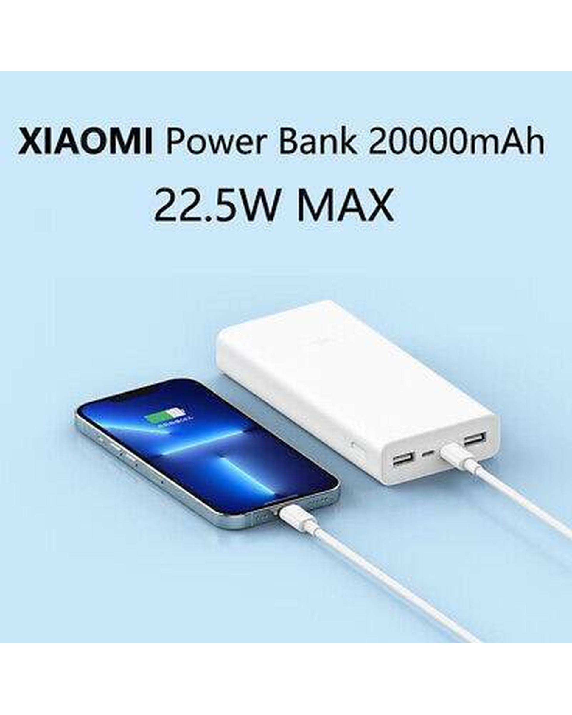 پاور بانک سفید شیائومی Xiaomi مدل PB2022ZM 20000mAh 22.5W