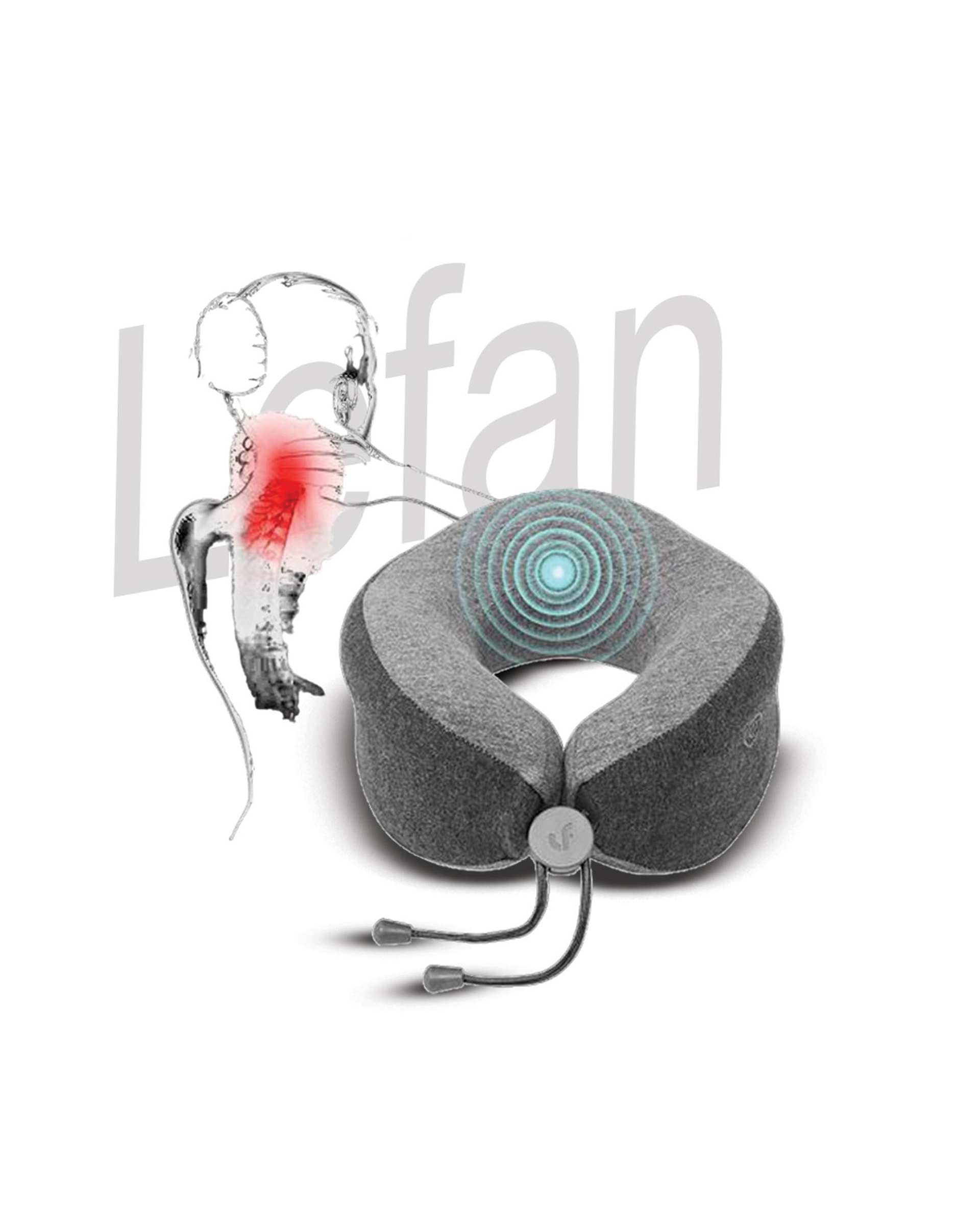 ماساژور و بالشت گردن طوسی Lefan Massage Neck Pillow S100