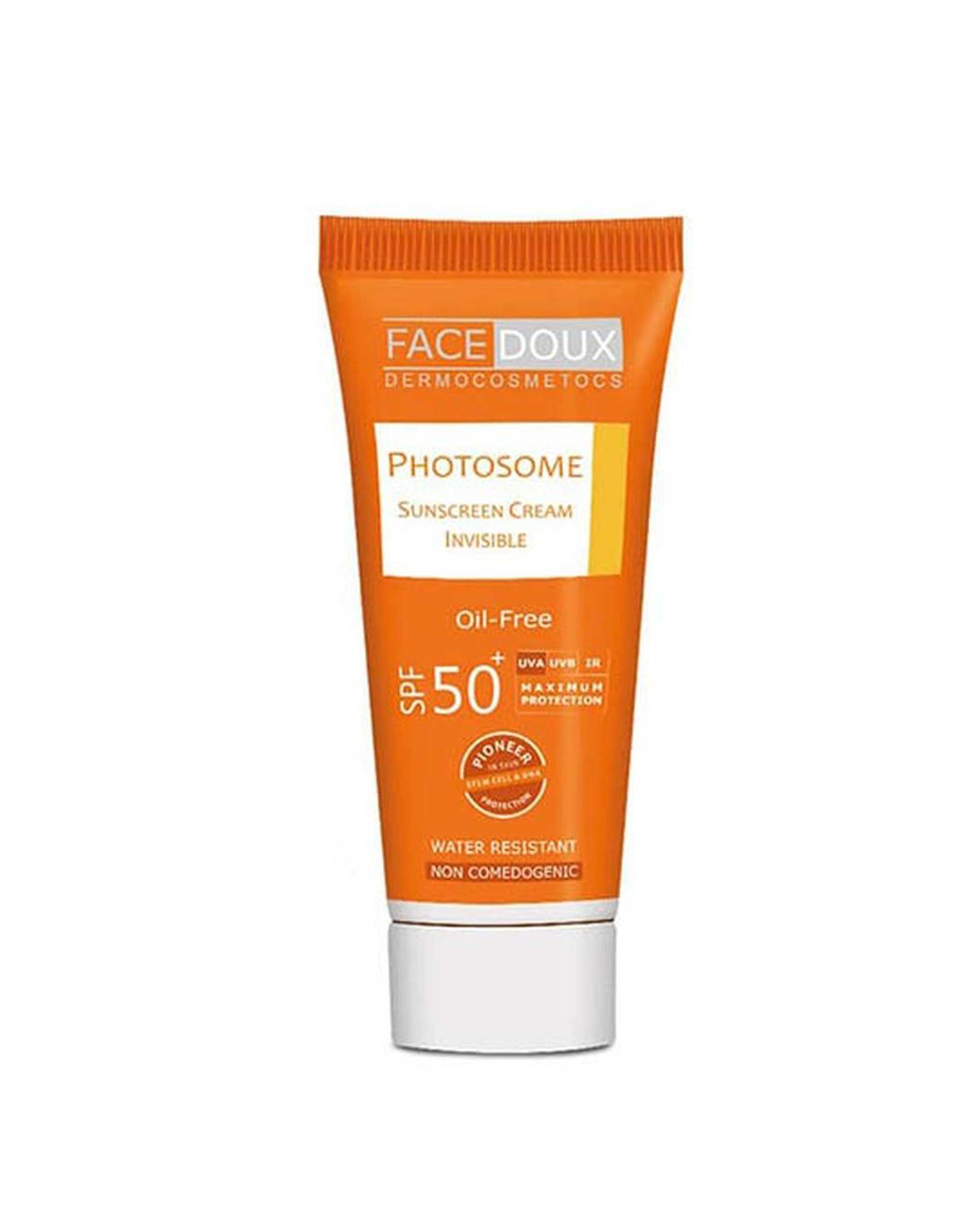 کرم ضد آفتاب بی رنگ SPF۵۰ فوتوزوم Photosome فیس دوکس Facedoux حجم ۴۰ml