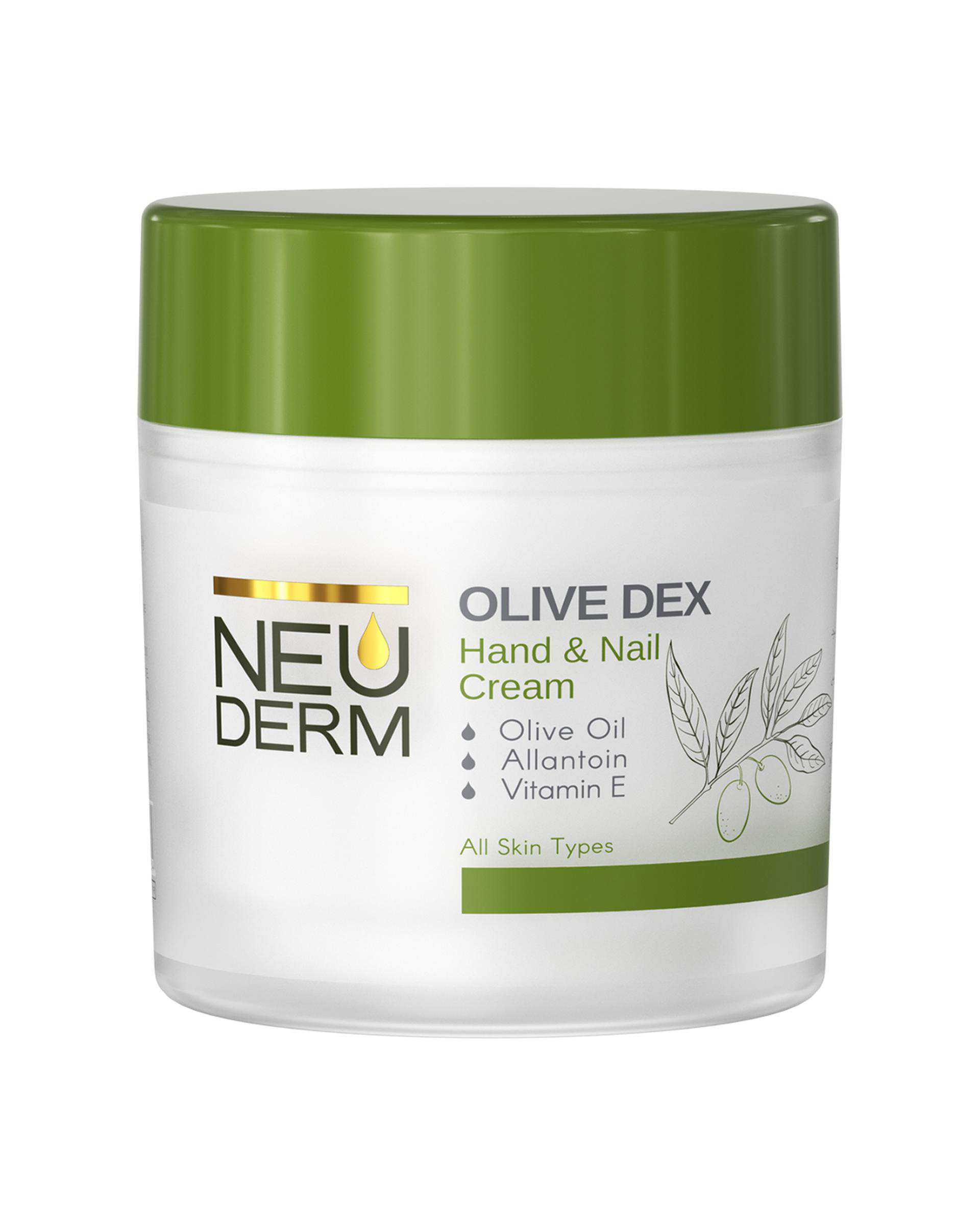 کرم دست و ناخن نئودرم Neuderm مدل رینوتریو اولیو دکس Re Nutrive Olive Dex حجم ۱۵۰ml