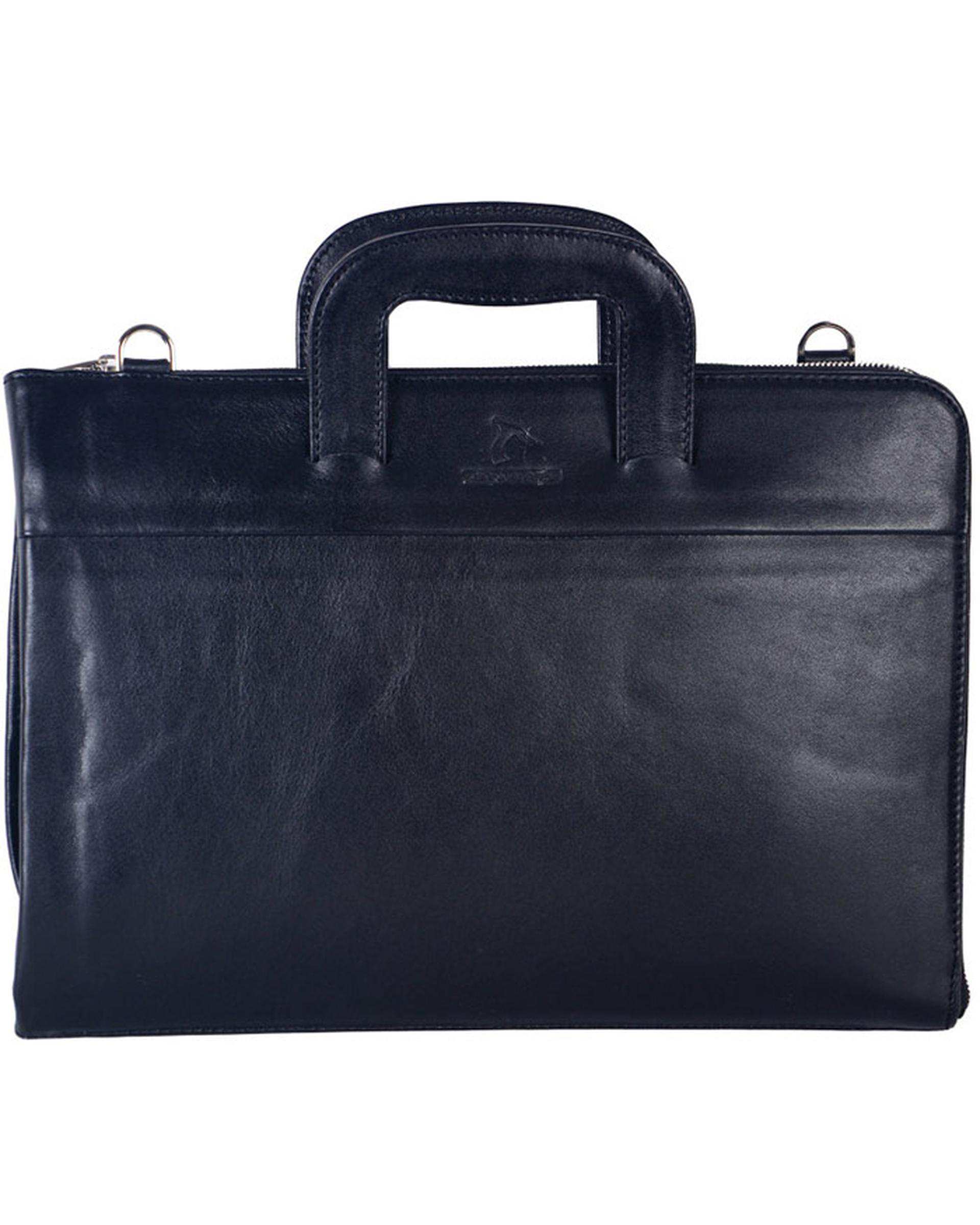 کیف دستی چرم مشکی چرم بارز Barez charm مدل DF34