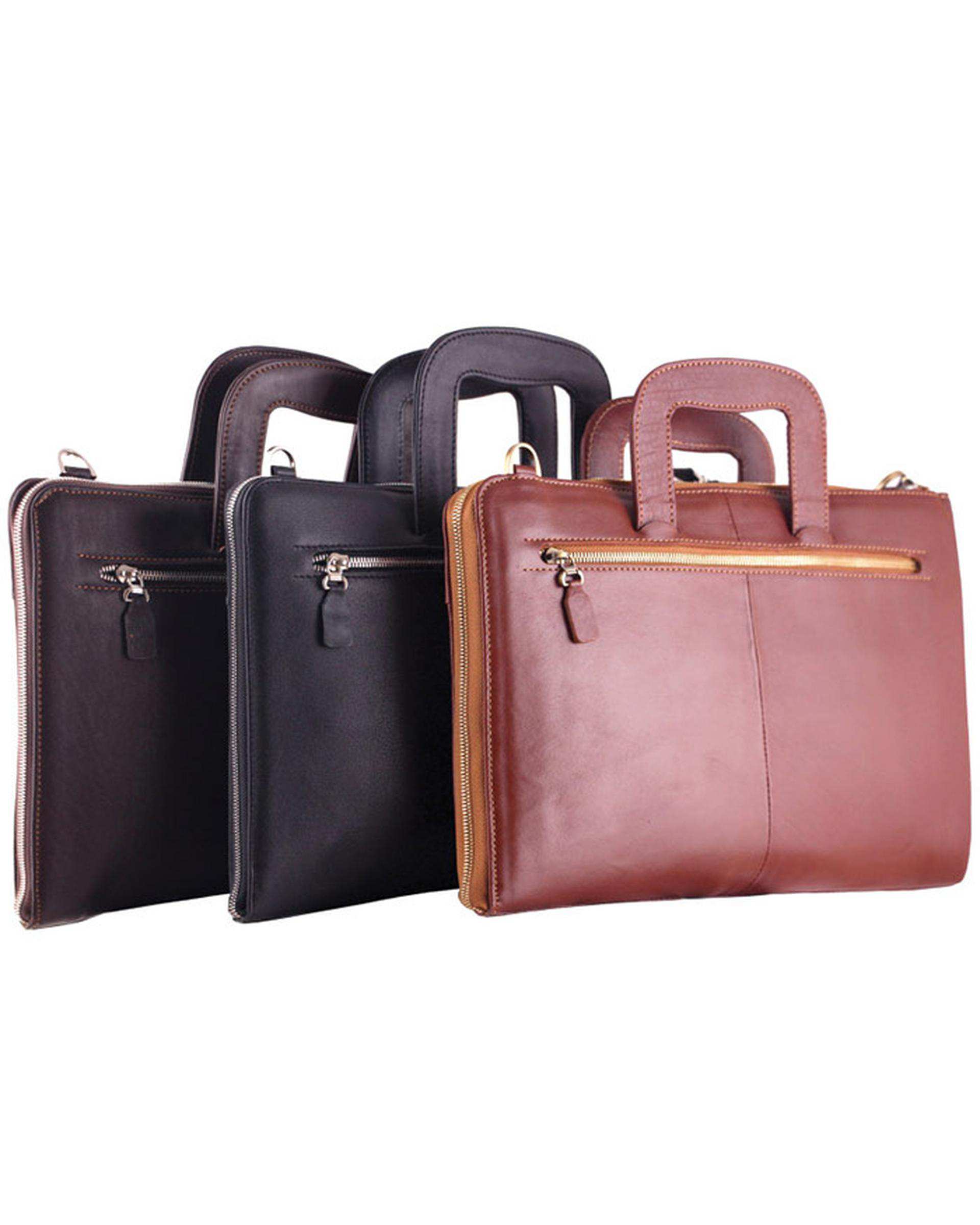 کیف دستی چرم مشکی چرم بارز Barez charm مدل DF34