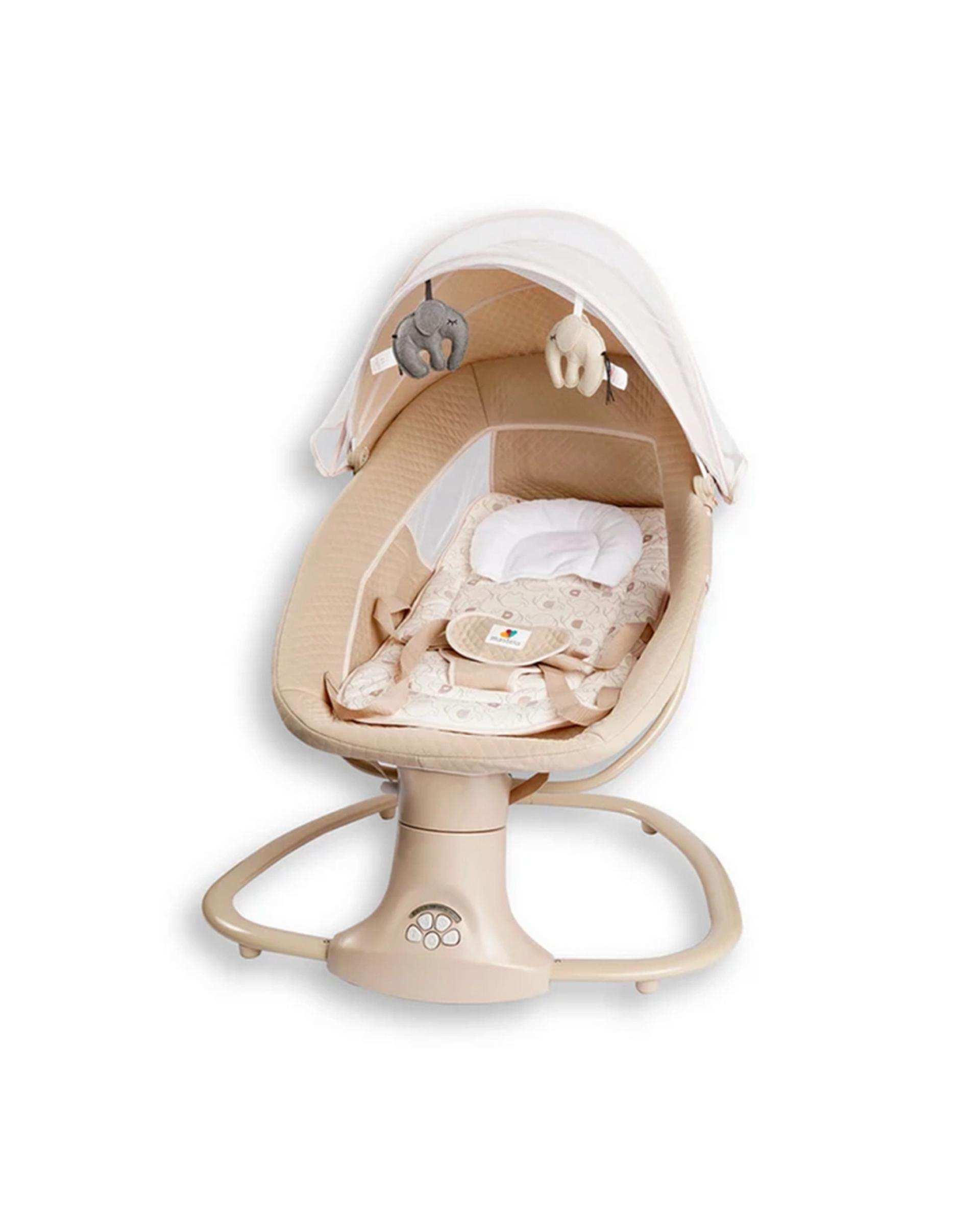 گهواره و تاب برقی کرم ماستلا Mastela مدل deluxe multi-functional bassinet 3in1