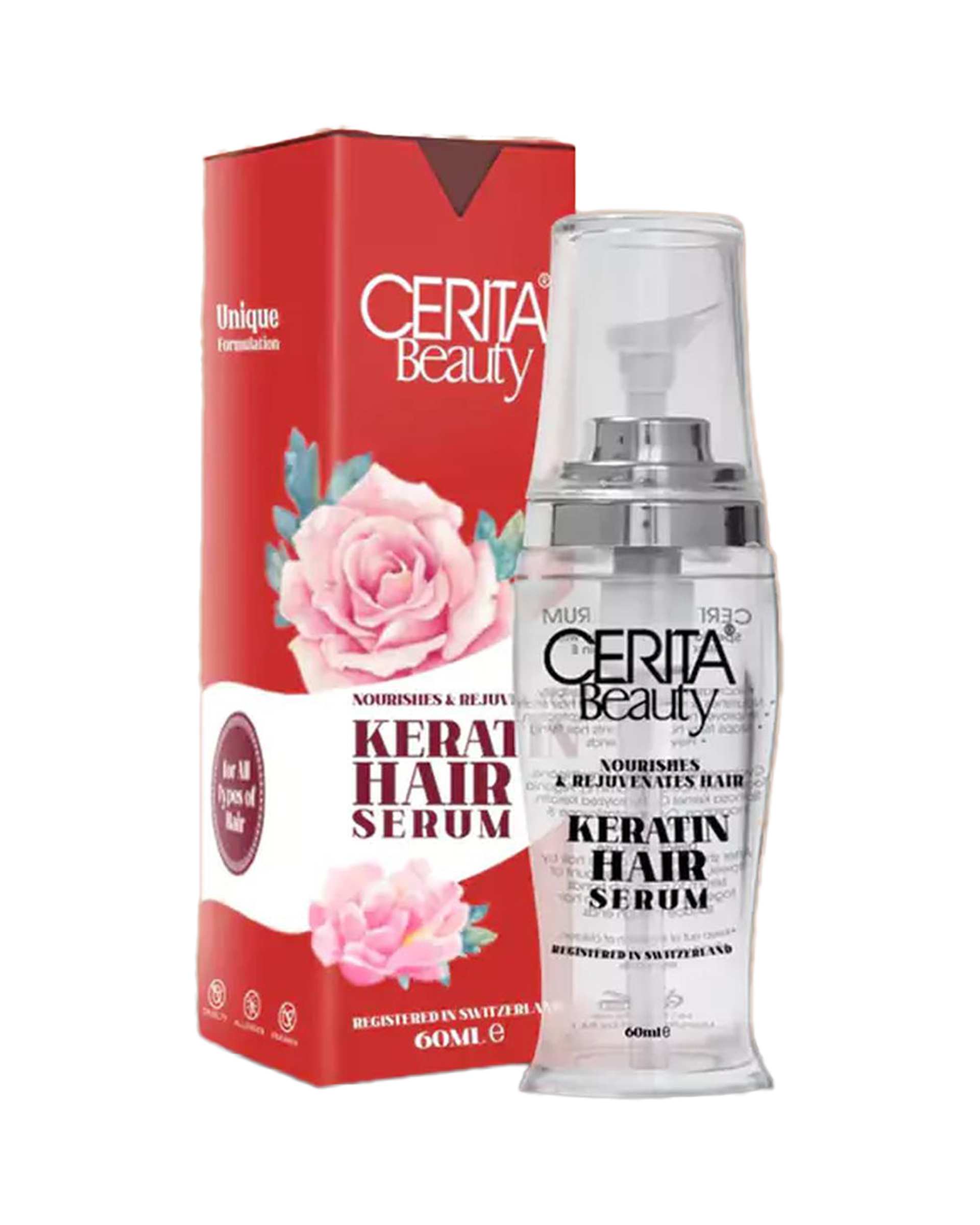 سرم کراتین مو سریتا بیوتی Cerita Beauty مدل Karatin حجم 120ml