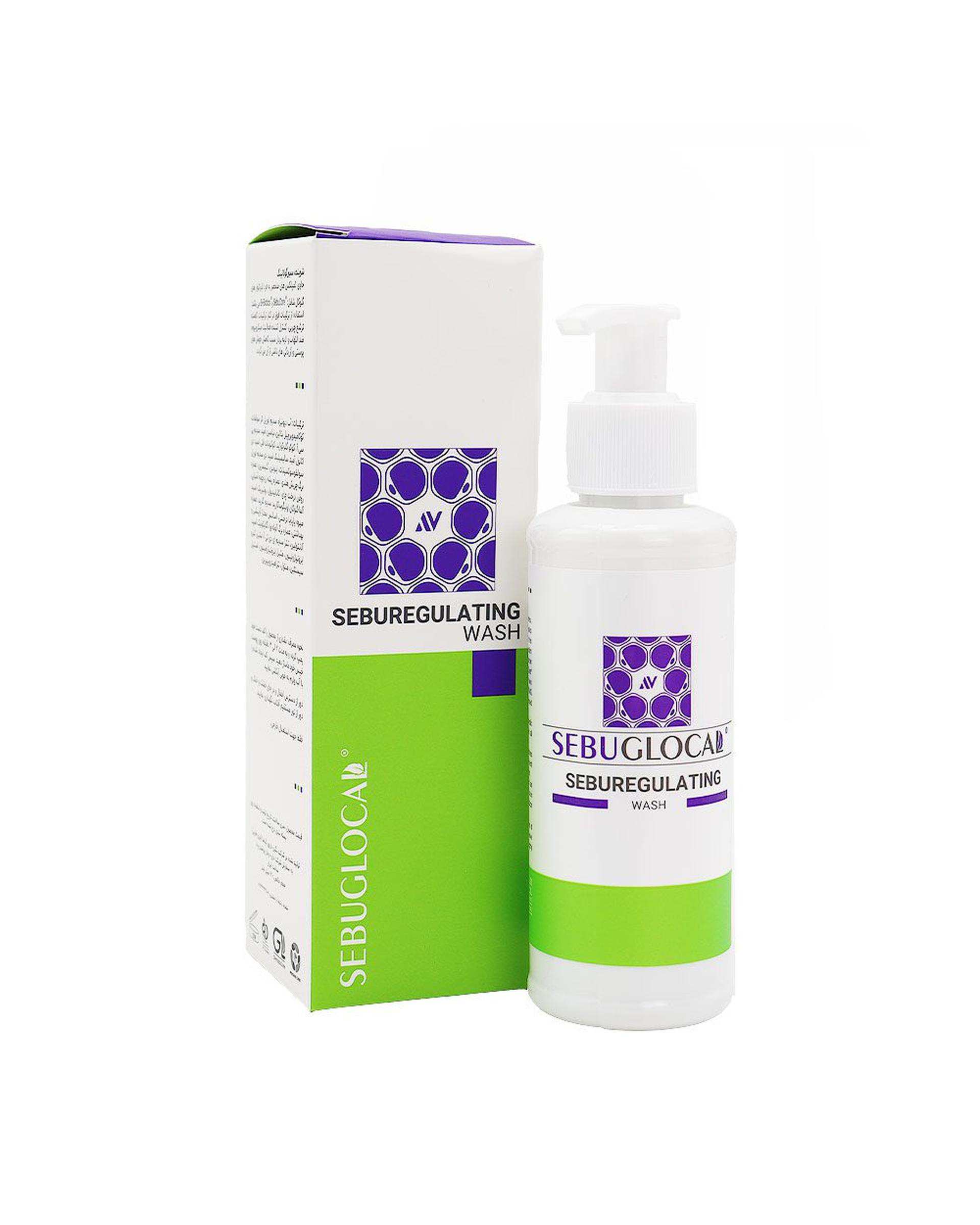 شوینده صورت سبوگلوکال Sebuglocal مدل سبورگولاتینگ Seboregulating حجم 120ml