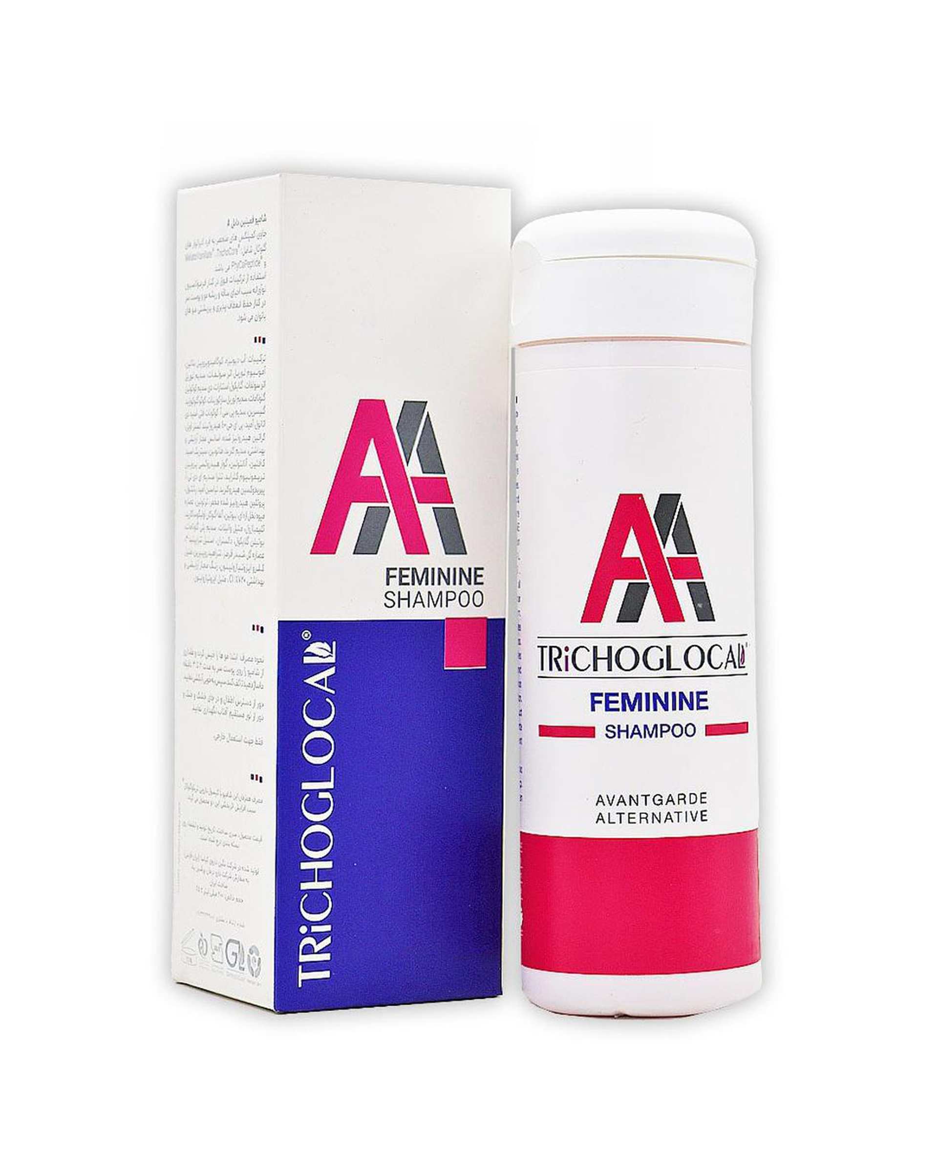 شامپو مو زنانه فمینین تریکوگلوکال Trichoglocal مدل AA Feminine حجم 200ml