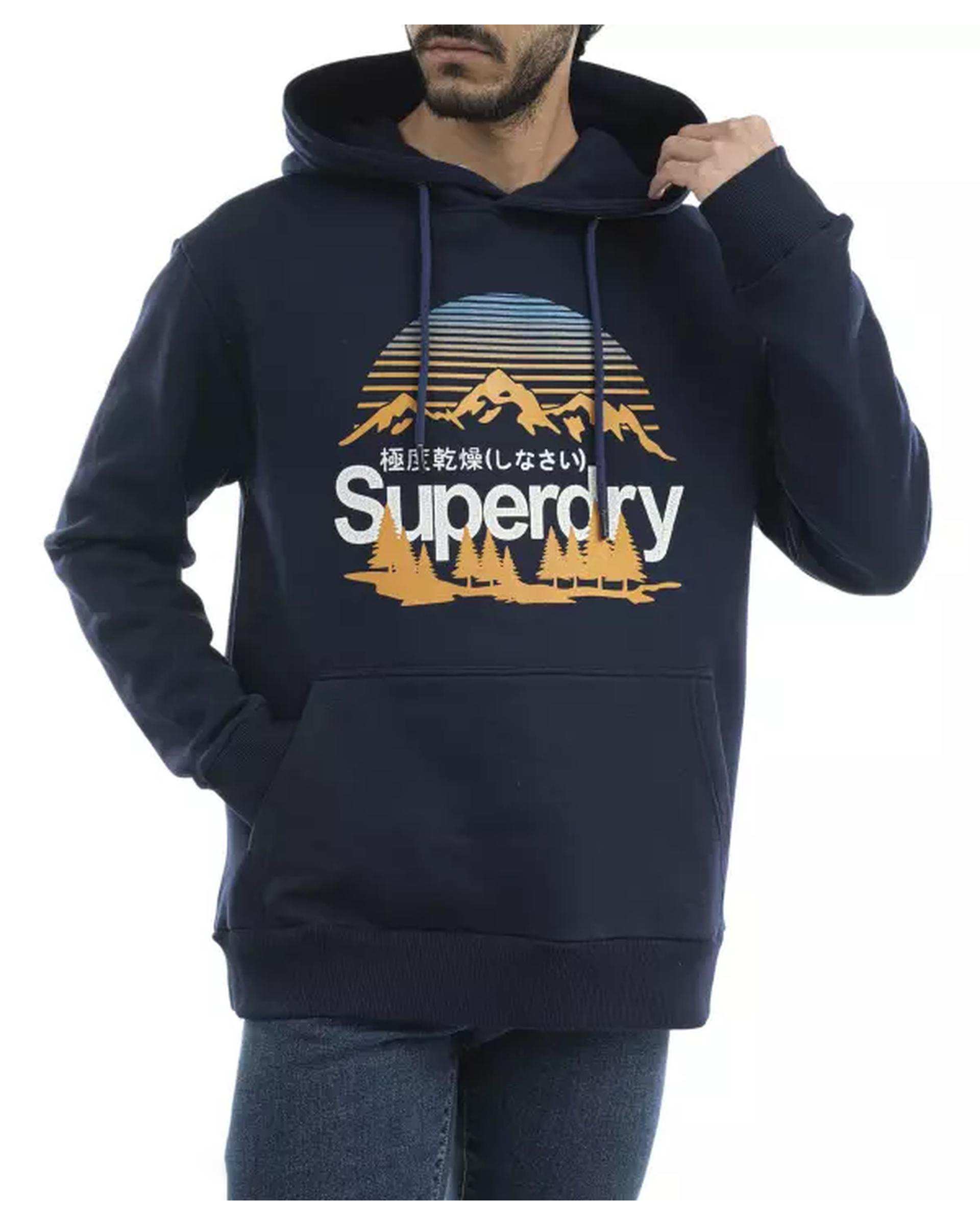 هودی مردانه سرمه ای سوپردرای Superdry کد M12A41602C