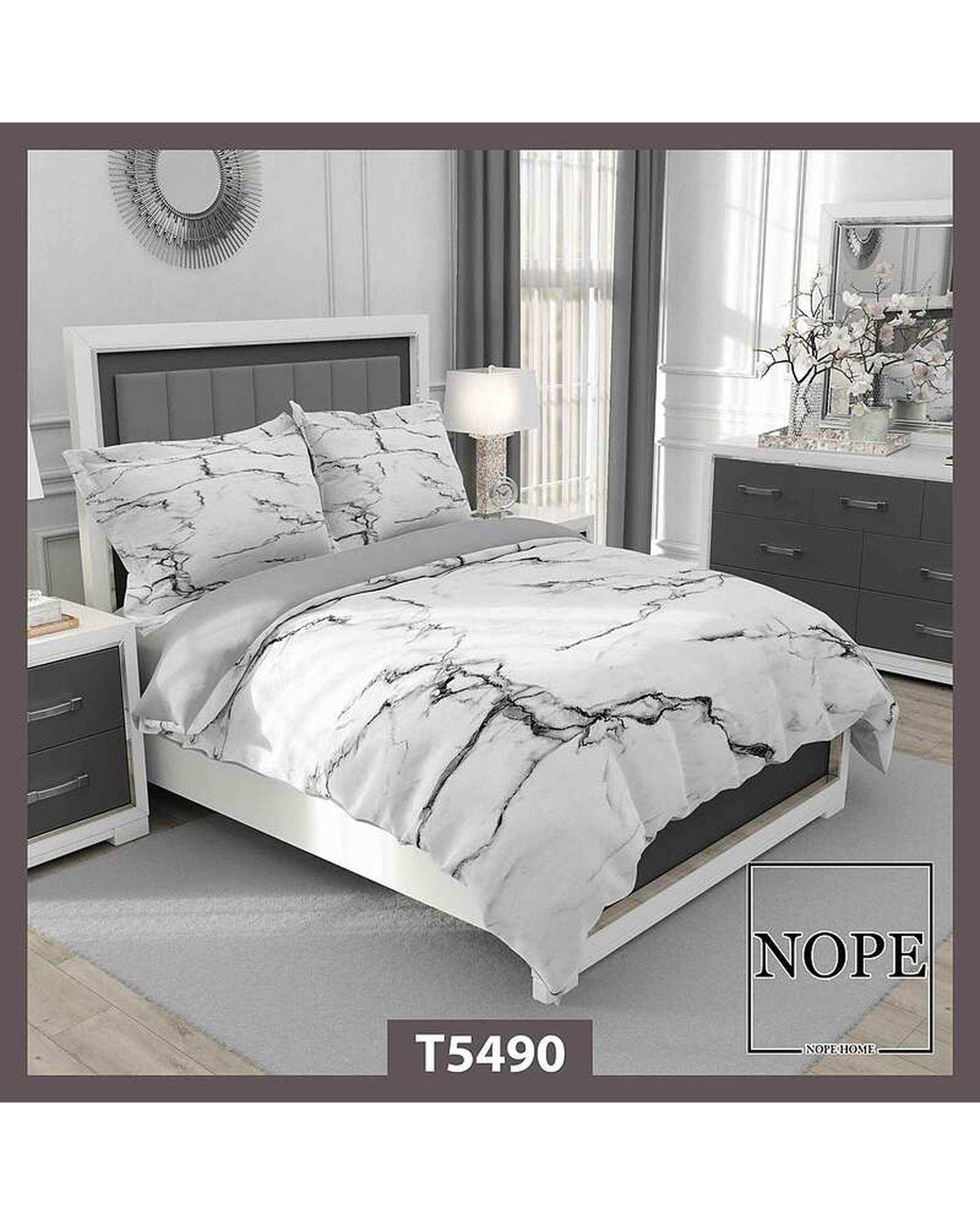 روتختی یک نفره 5 تکه نوپه هوم Nopehome طرح ماربل کد T5490