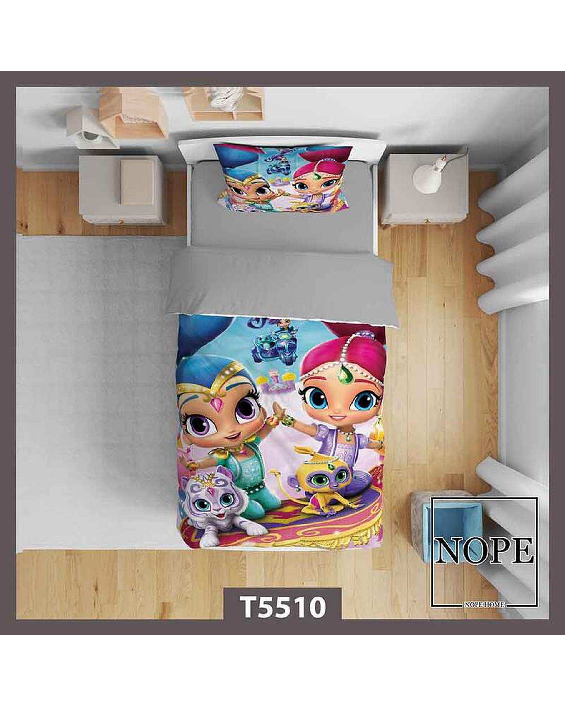 روتختی کودک یک نفره 5 تکه نوپه هوم Nopehome طرح انیمیشن کد T5510