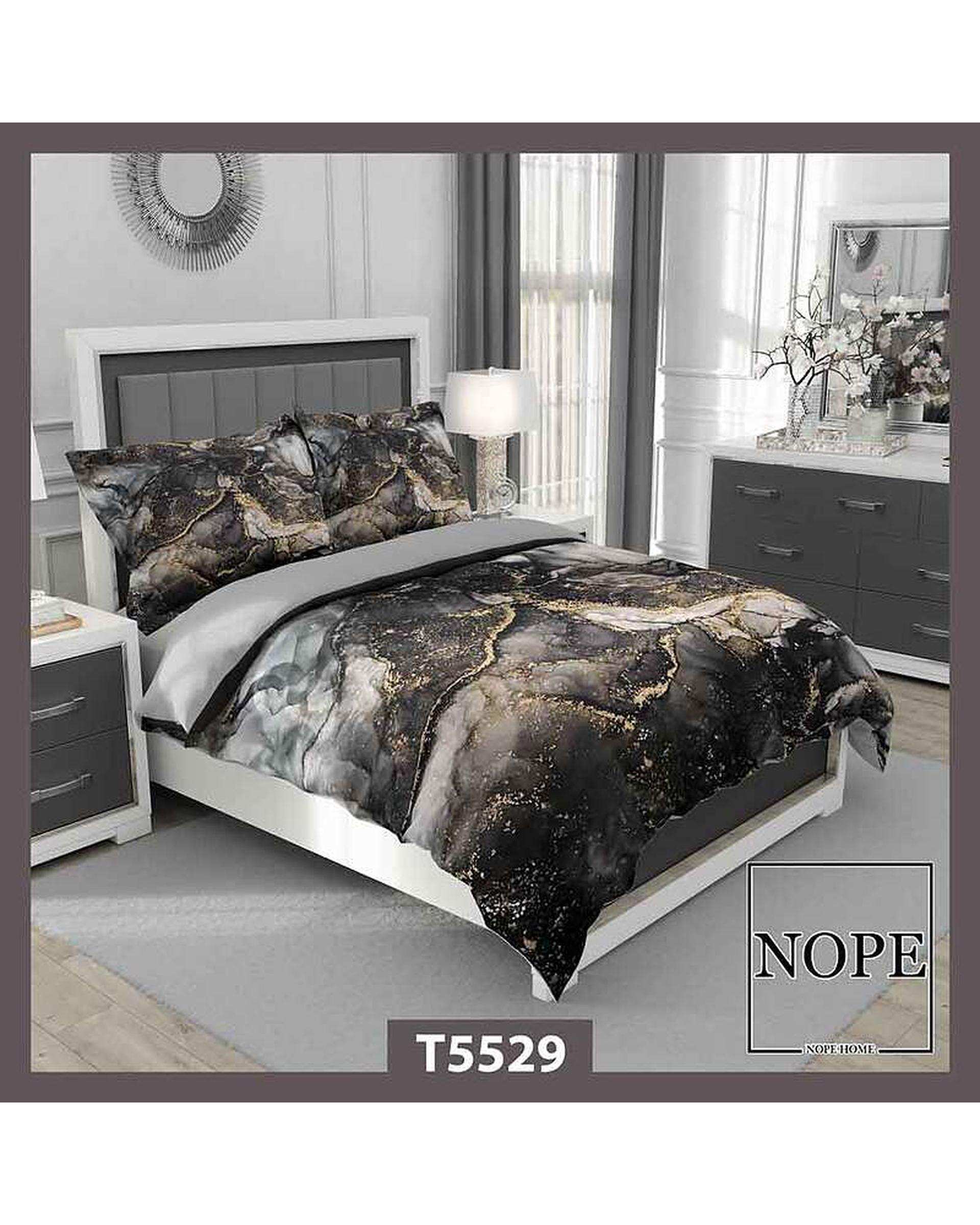 روتختی یک نفره 5 تکه نوپه هوم Nopehome طرح مرمری کد T5529