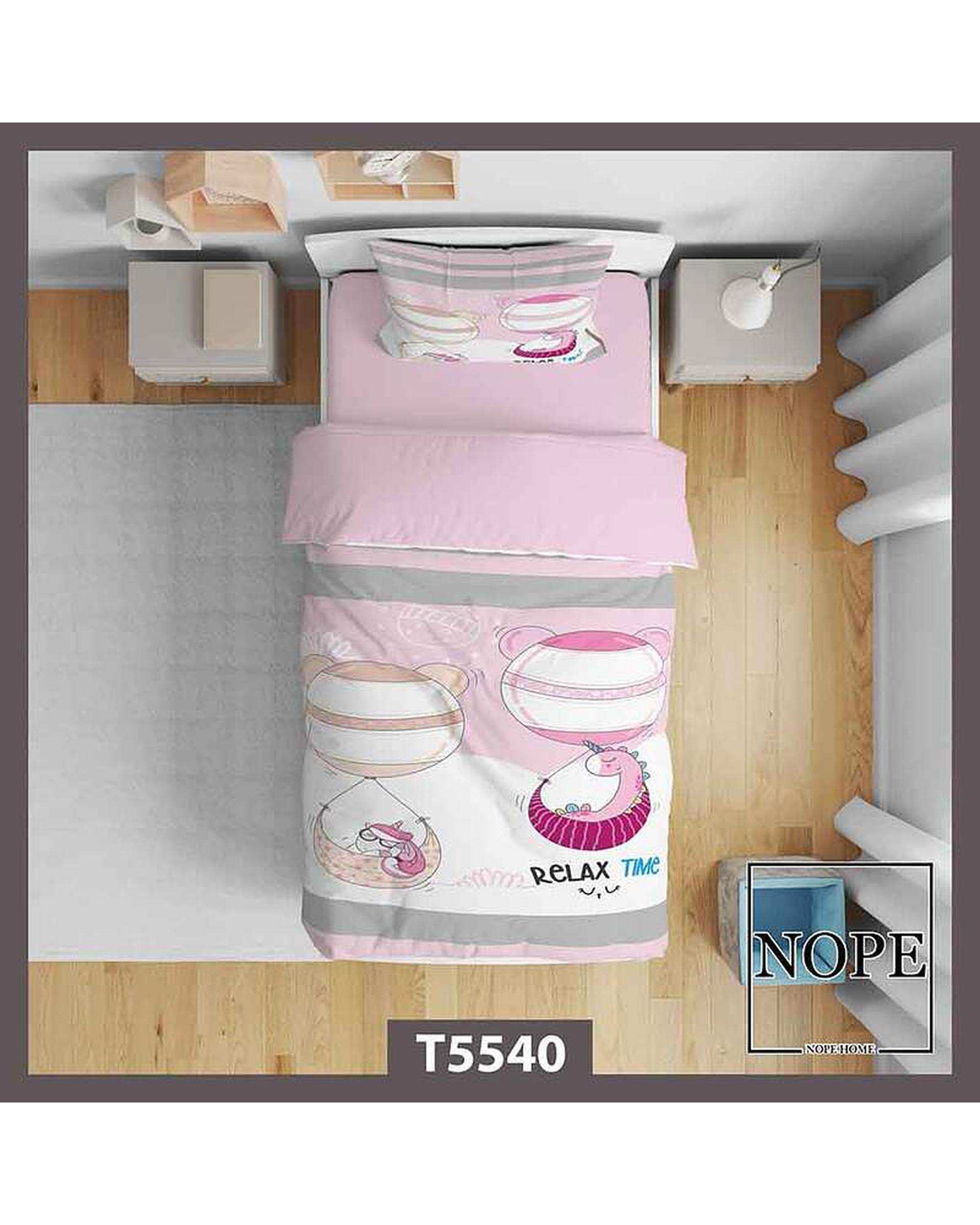 روتختی کودک یک نفره 5 تکه نوپه هوم Nopehome طرح بالن دخترانه کد T5540