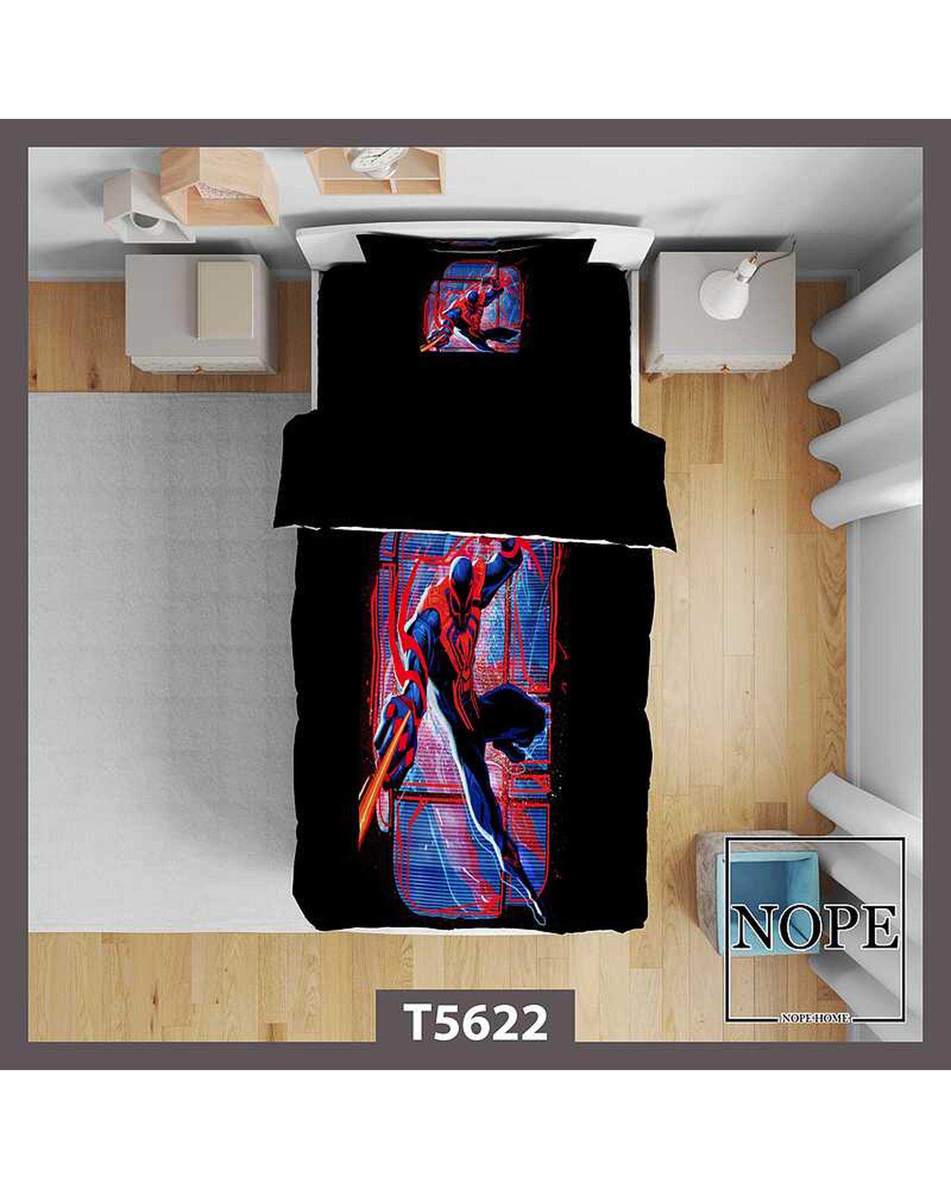 روتختی کودک یک نفره 5 تکه نوپه هوم Nopehome طرح کارتونی مرد عنکبوتی کد T5622