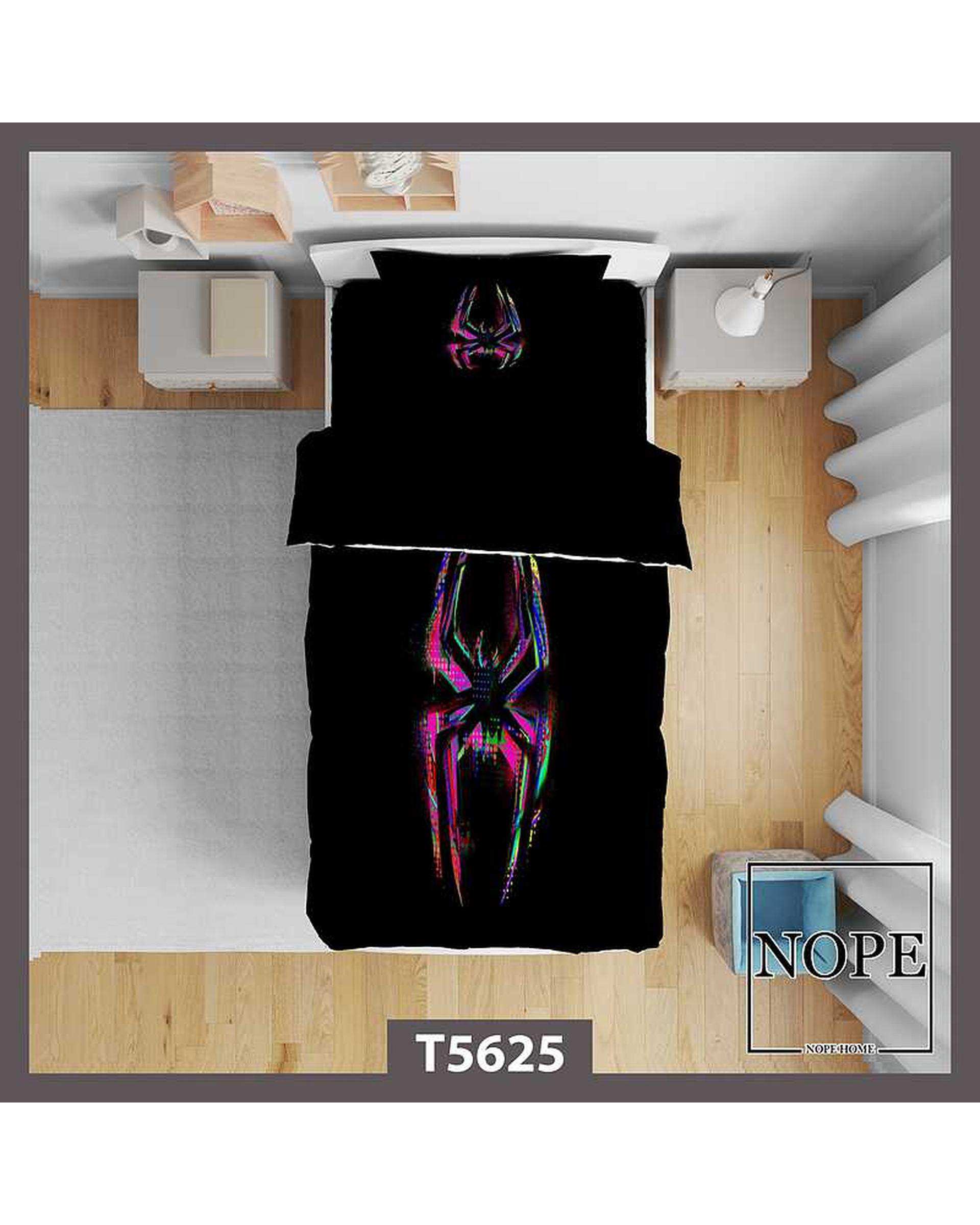 روتختی کودک یک نفره 5 تکه نوپه هوم Nopehome طرح عنکبوت رنگی کد T5625