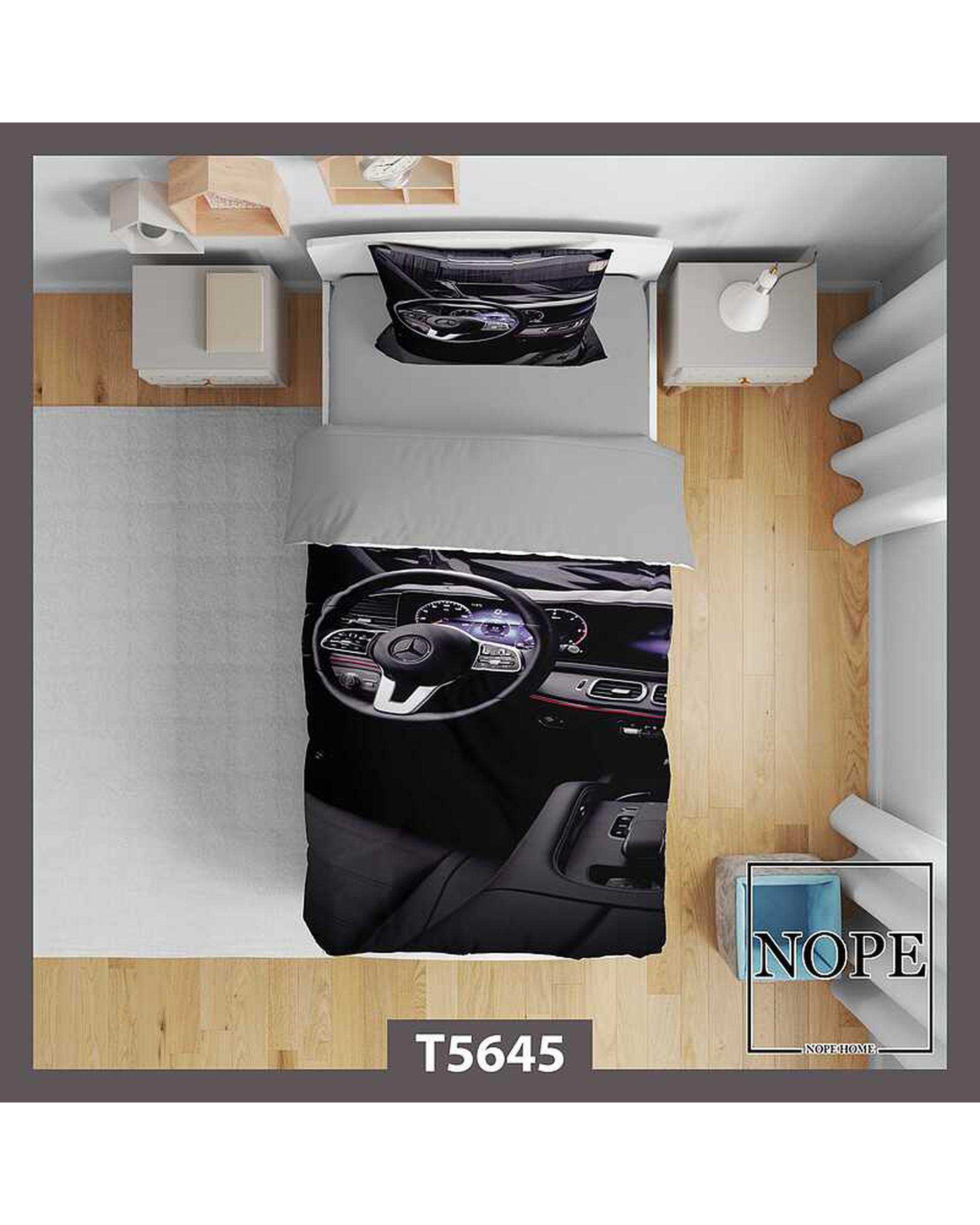 روتختی کودک یک نفره 5 تکه نوپه هوم Nopehome طرح فرمان ماشین کد T5645