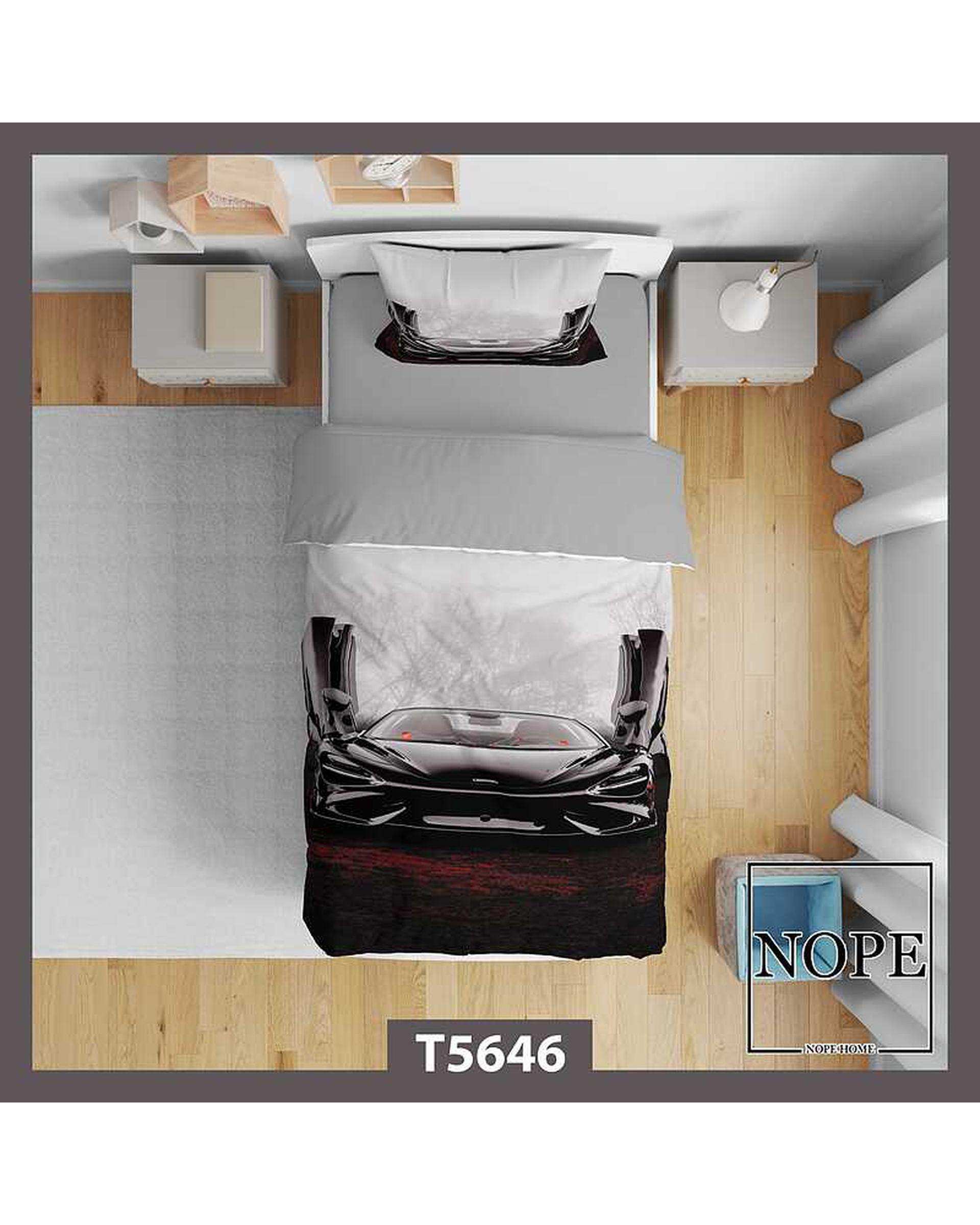 روتختی کودک یک نفره 5 تکه نوپه هوم Nopehome طرح چراغ ماشین کد T5646