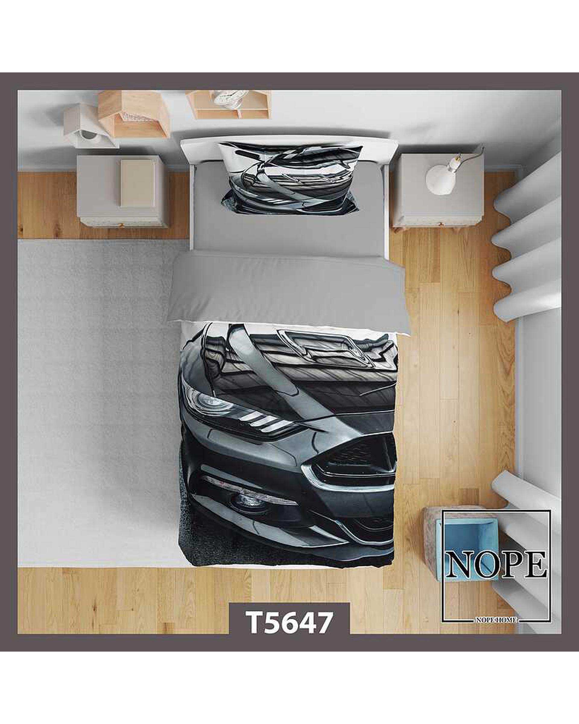 روتختی کودک یک نفره 5 تکه نوپه هوم Nopehome طرح جلو ماشین کد T5647