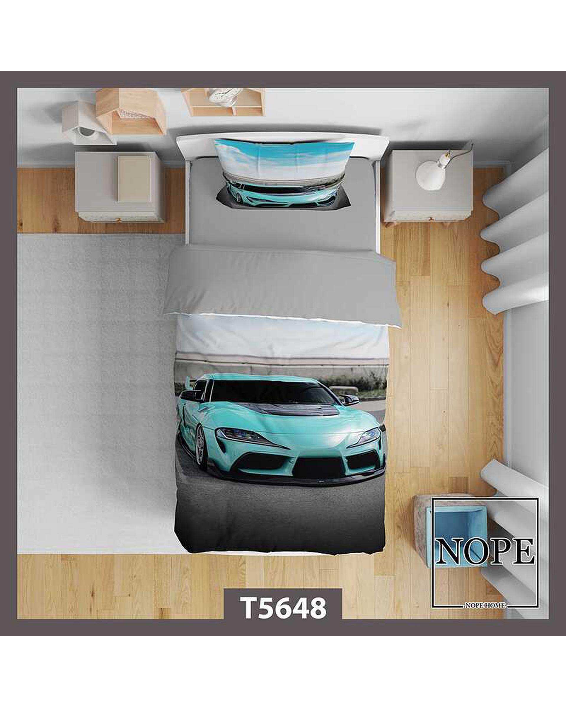 روتختی کودک یک نفره 5 تکه نوپه هوم Nopehome طرح ماشین اسپرت کد T5648