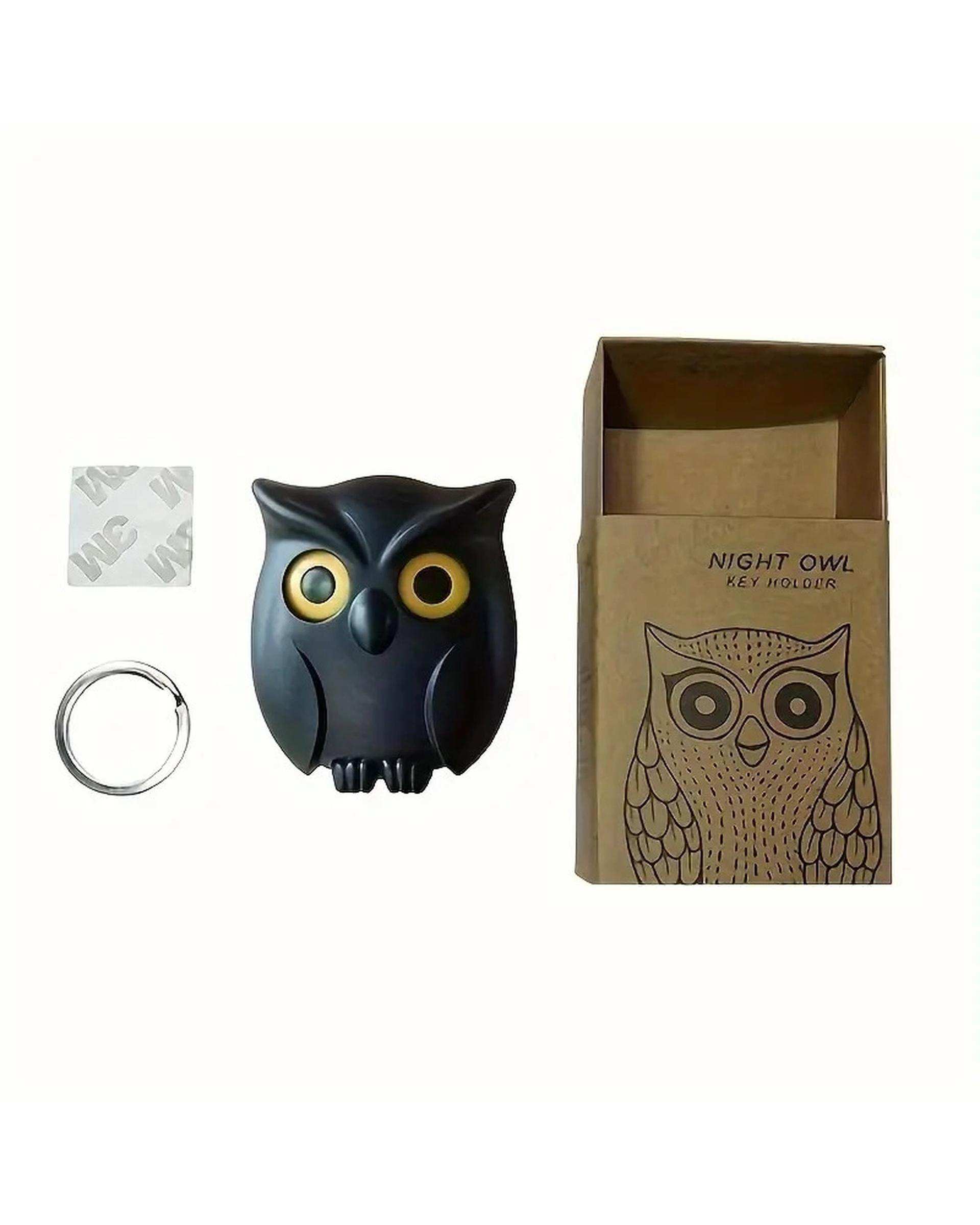 جا کلیدی مشکی مدل Night Owl KeyHolder طرح جغد