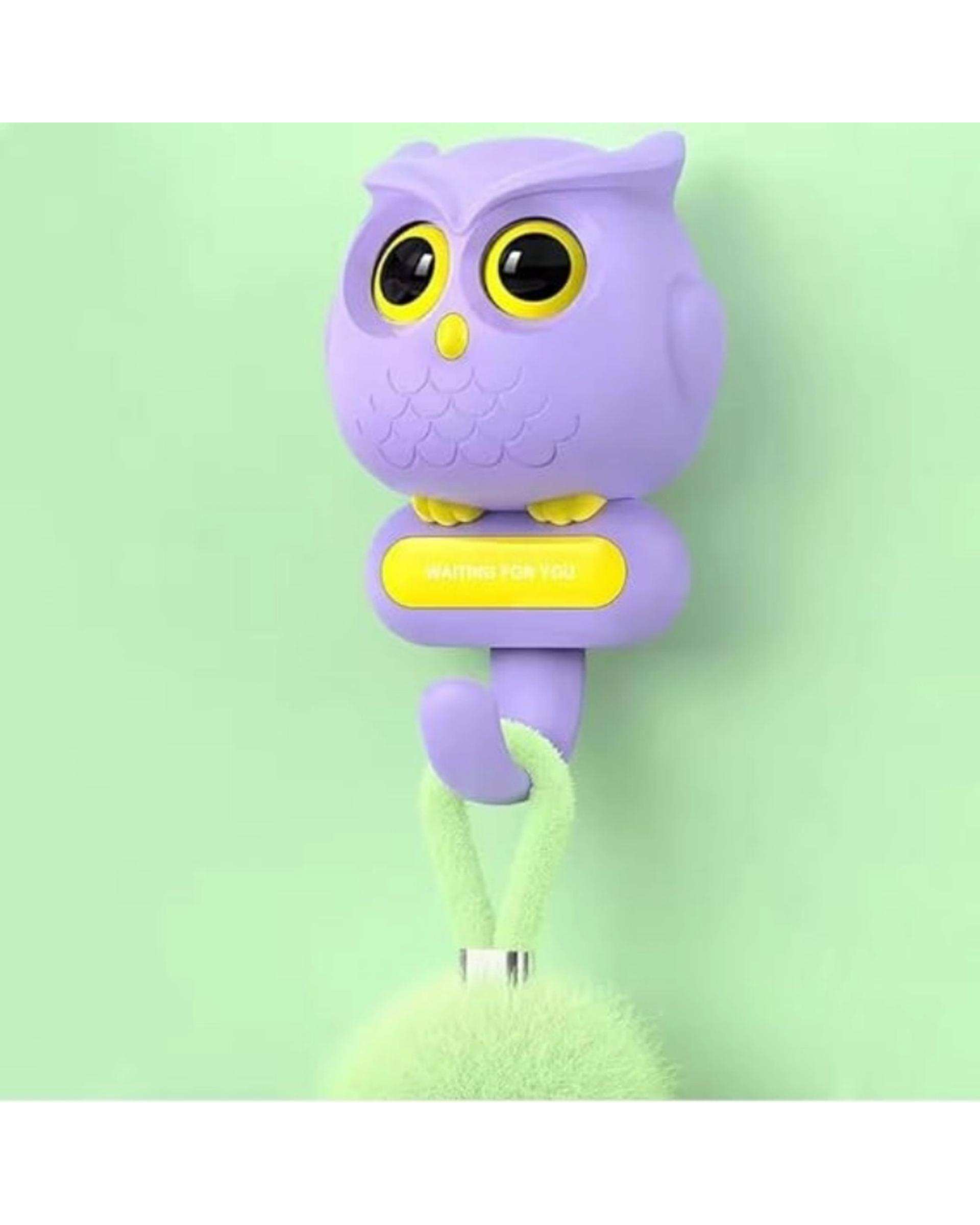 جا کلیدی بنفش مدل Blink Series Creative Hook-Owl طرح جغد