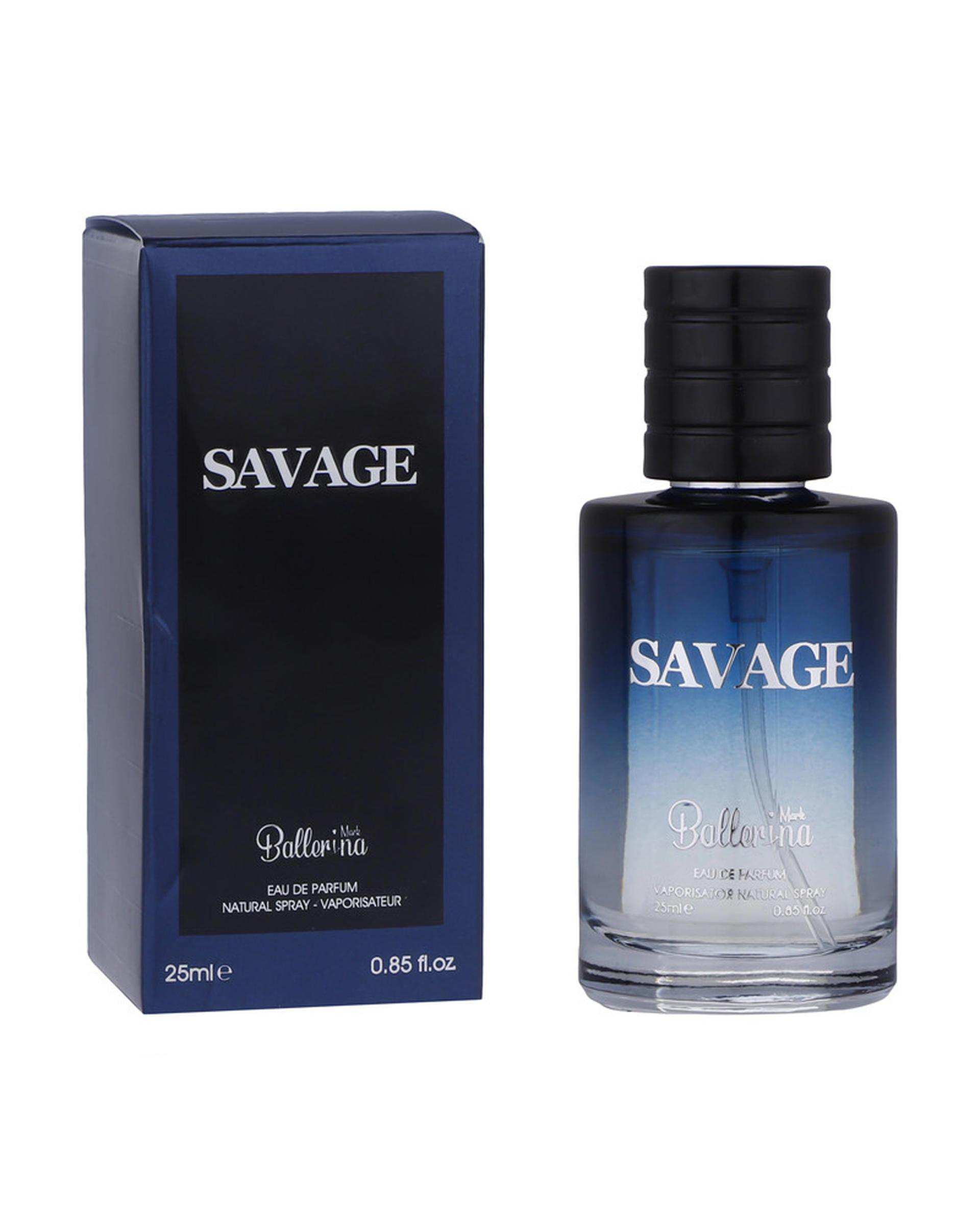 عطر جیبی مردانه بالرینا Ballerina مدل SAVAGE حجم 25ml