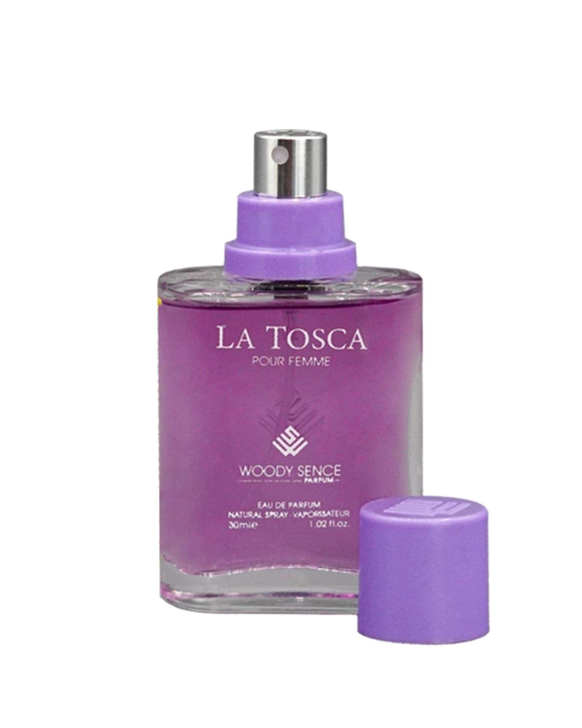 عطر جیبی زنانه وودی سنس Woody Sence مدل لاتوسکا LA TOSCA حجم 30ml