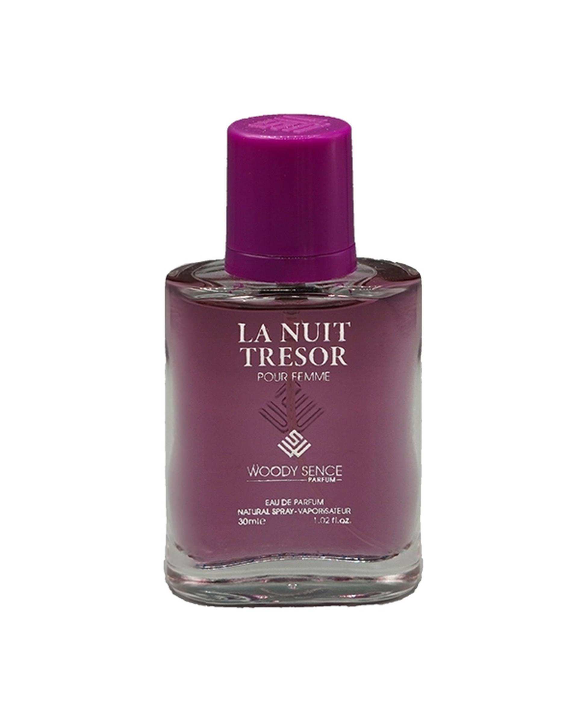 عطر جیبی زنانه وودی سنس Woody Sence مدل لا نویت ترزور LA NUIT TRESOR حجم 30ml