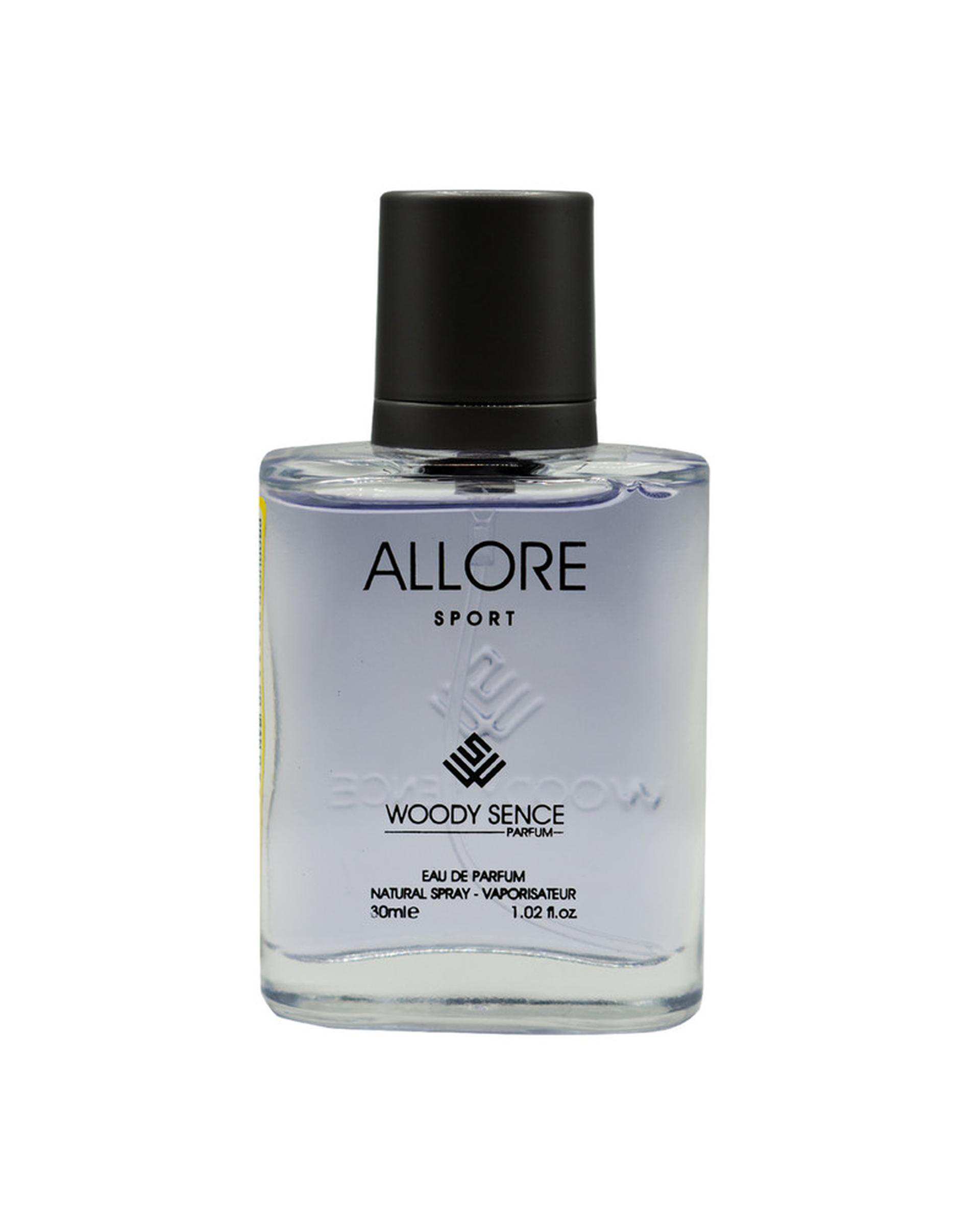 عطر جیبی مردانه وودی سنس Woody Sence مدل الور اسپورت Allore Sport حجم 30ml