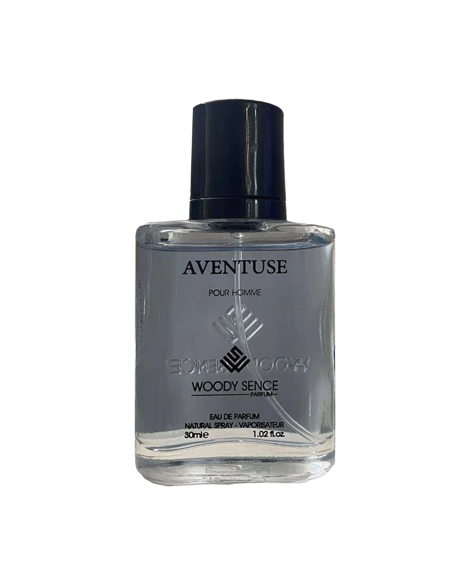 عطر جیبی مردانه وودی سنس Woody Sence مدل Aventuse حجم 30ml