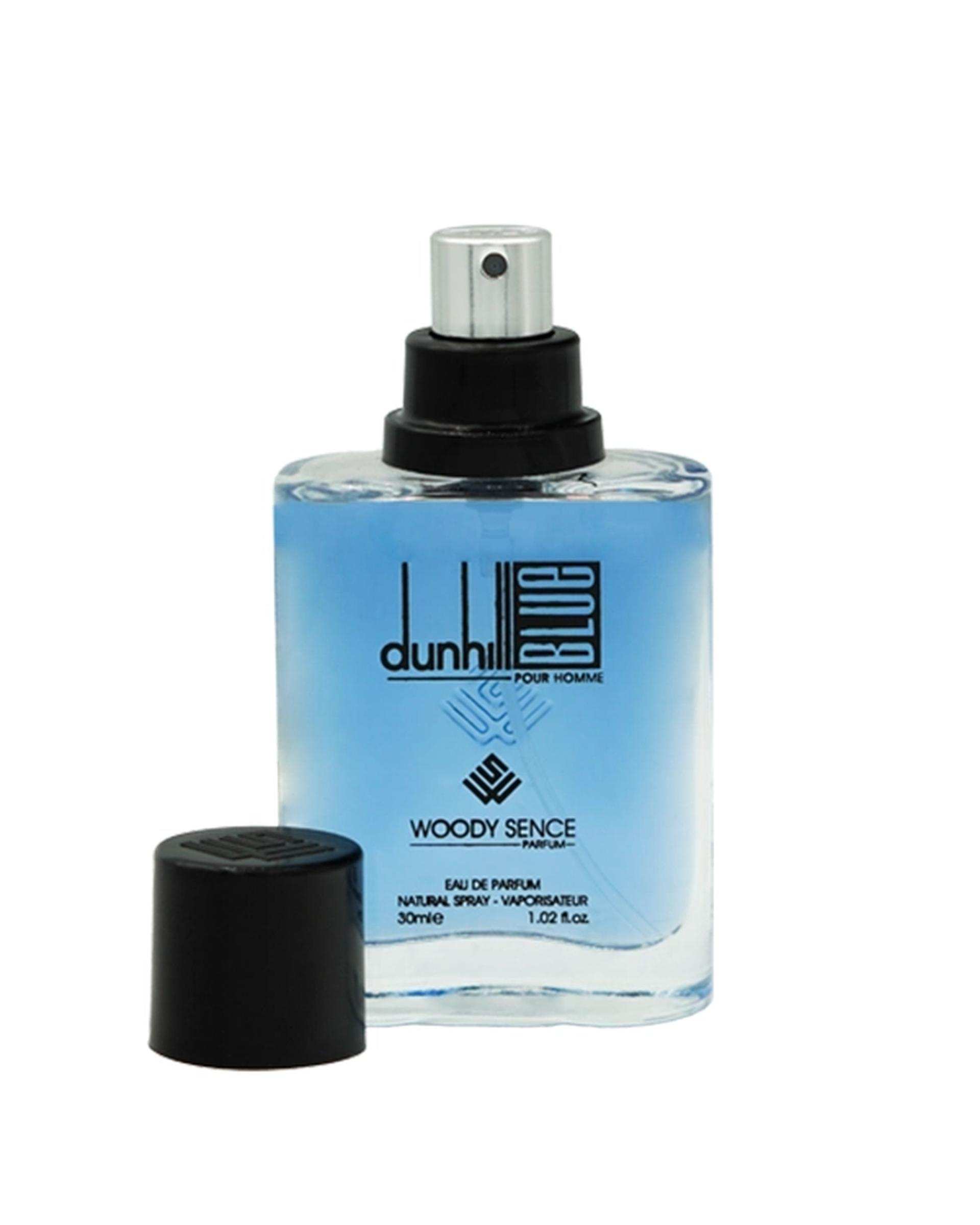 عطر جیبی مردانه وودی سنس Woody Sence مدل دانهیل بلو Dunhill Blue حجم 30ml