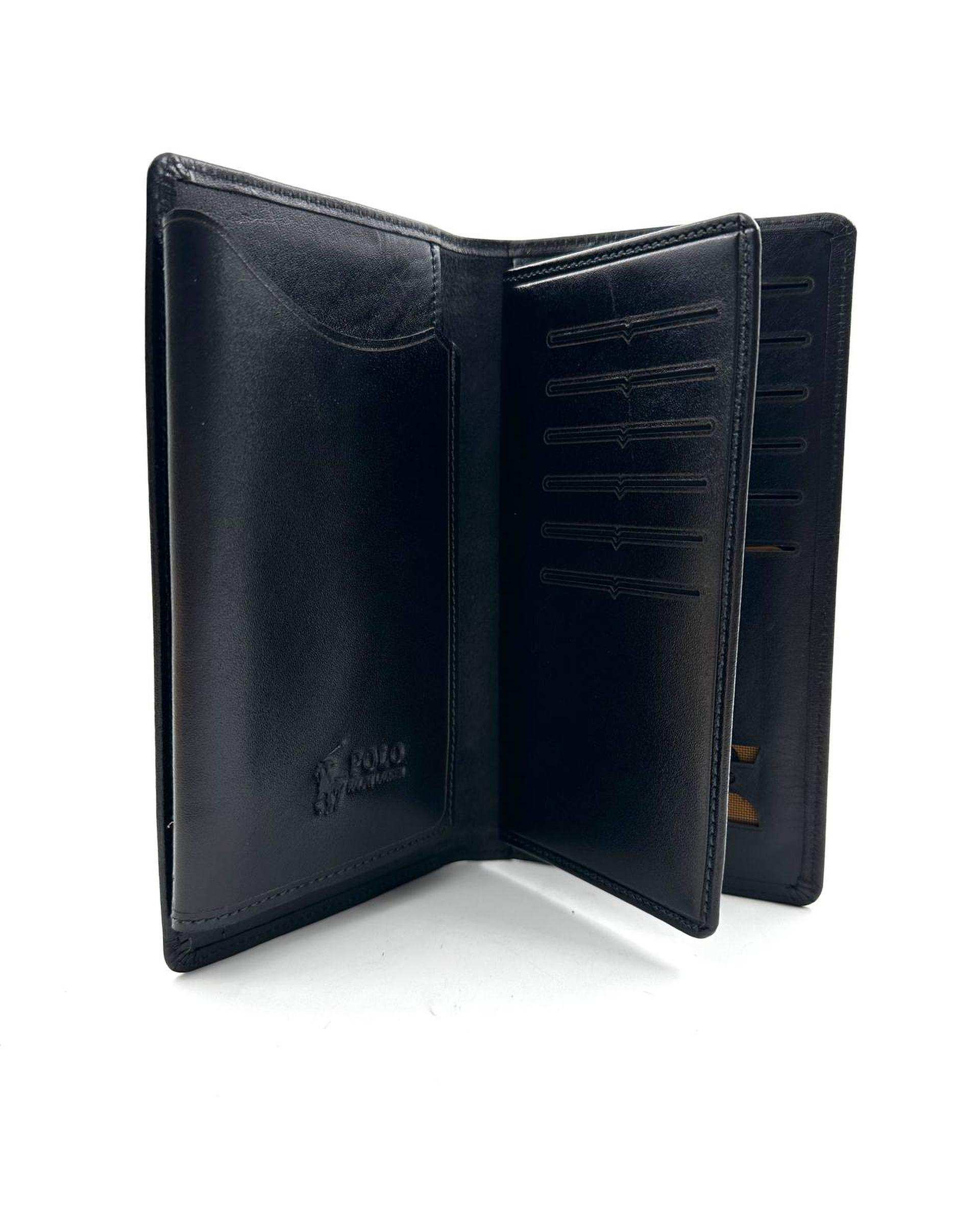 کیف پول چرم مردانه مشکی میخچی Mikhchi Leather مدل K1001