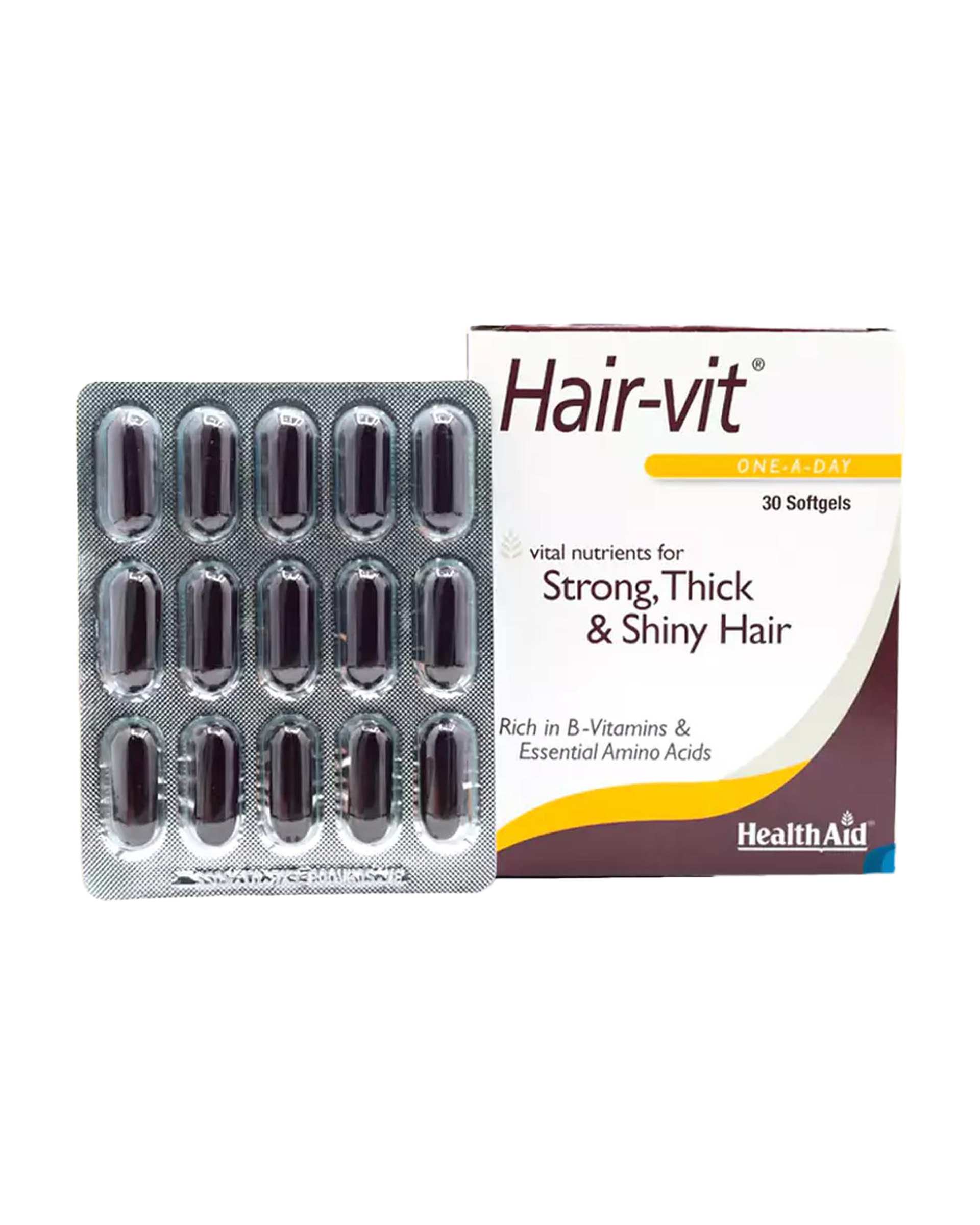 کپسول هلث اید Health Aid مدل هیرویت Hair-Vit بسته 30 عددی