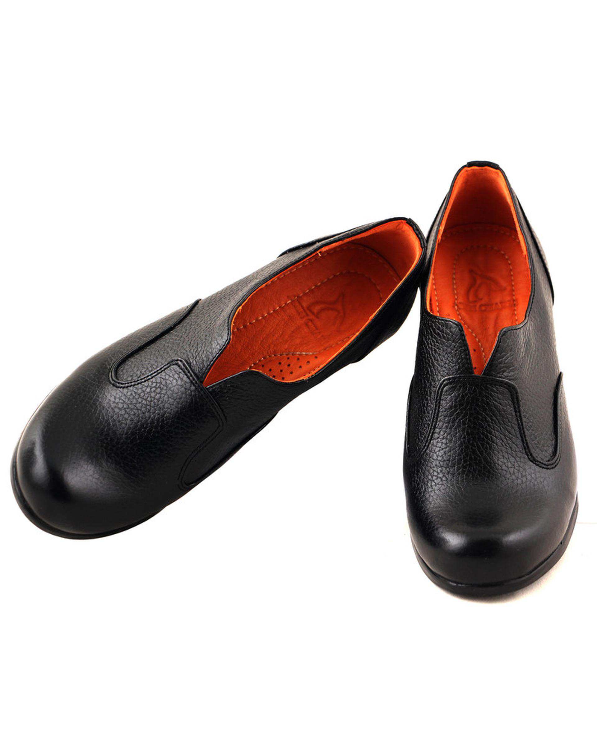 کفش چرم زنانه مشکی چرم بارز Charm Barez مدل DK32.1ms