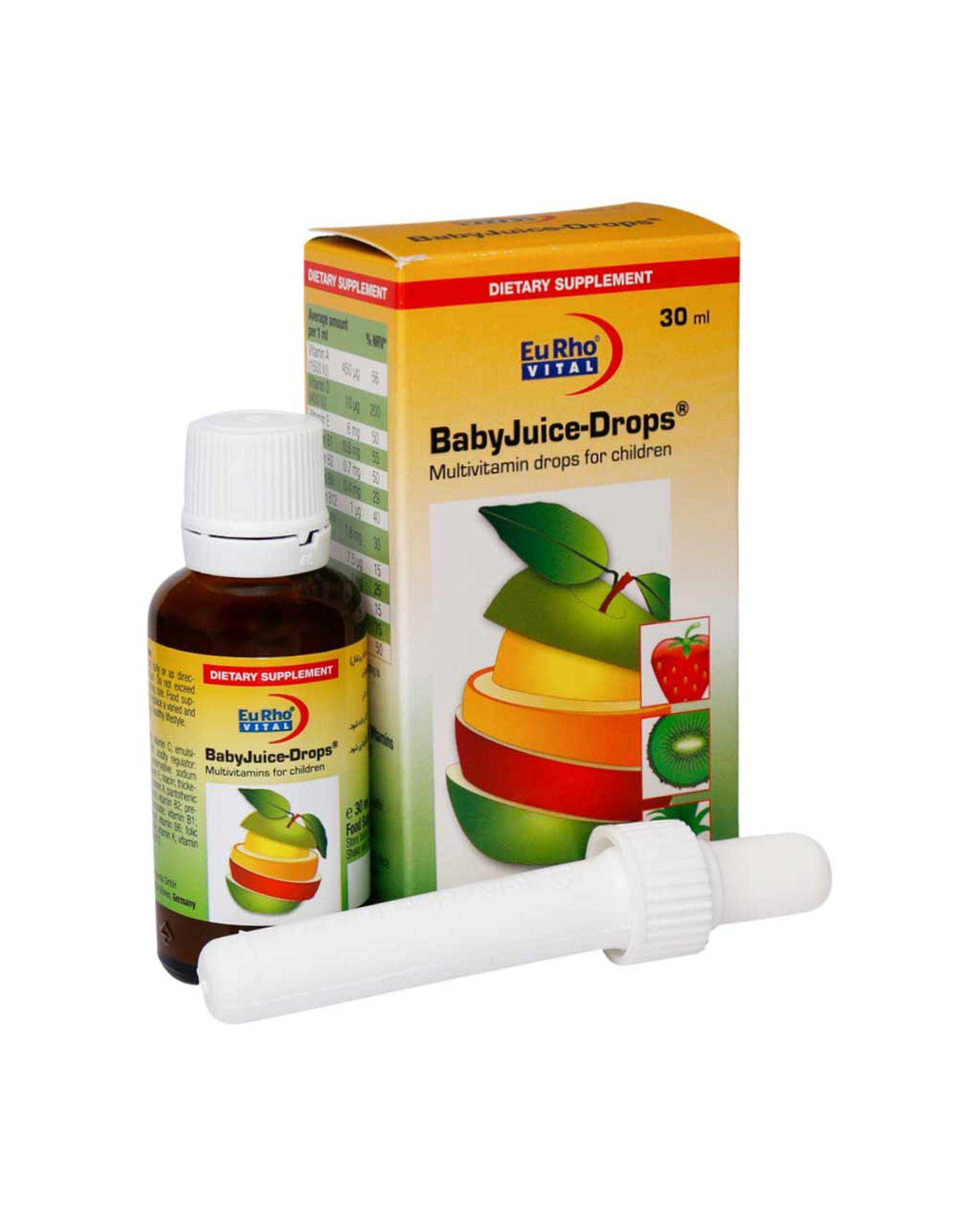 قطره خوراکی نیو بیبی جویس New Baby Juice یوروویتال ۳۰ میلی لیتر