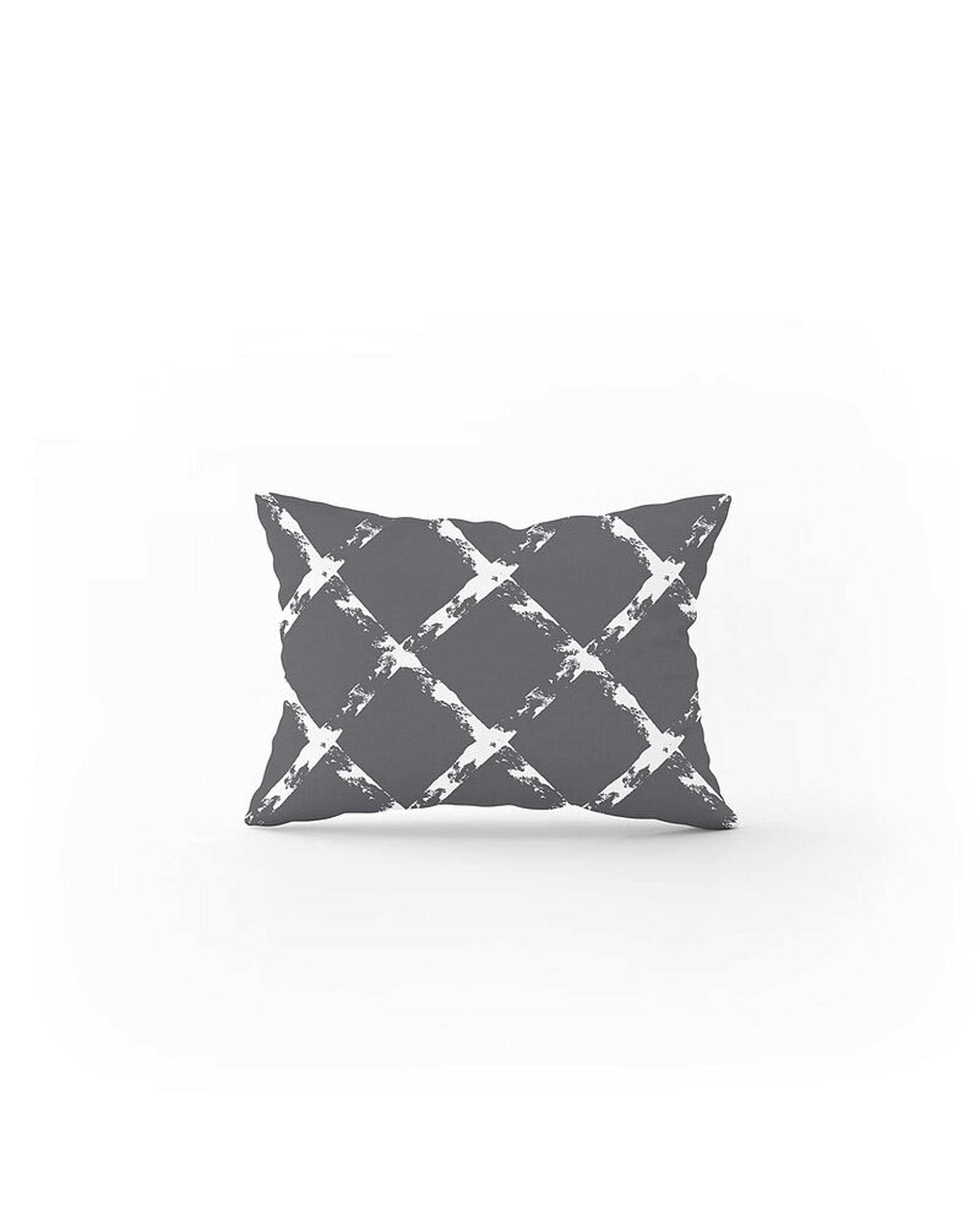 روتختی دو نفره 7 تکه مینیمال نوپه هوم Nopehome طرح مربعی طوسی تیره کد 044