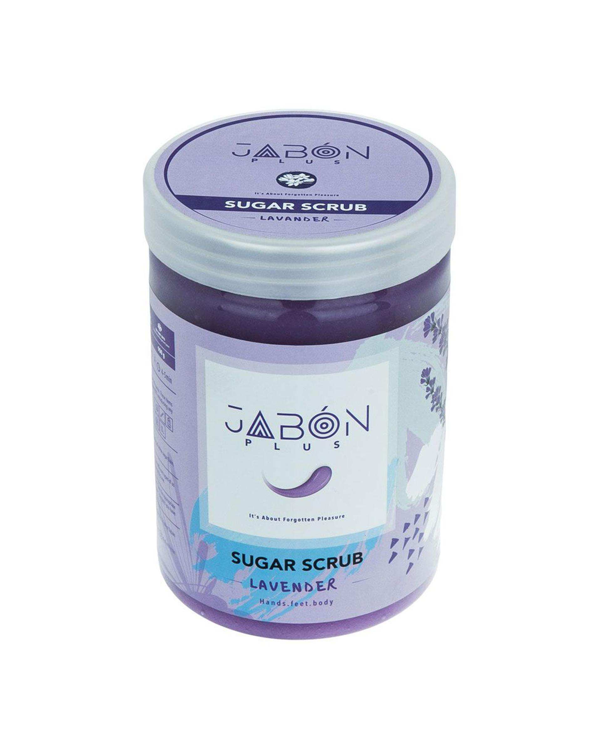 لایه بردار شکری پوست دست و بدن ژبن پلاس Jabon Plus رایحه اسطوخودوس 900 گرم