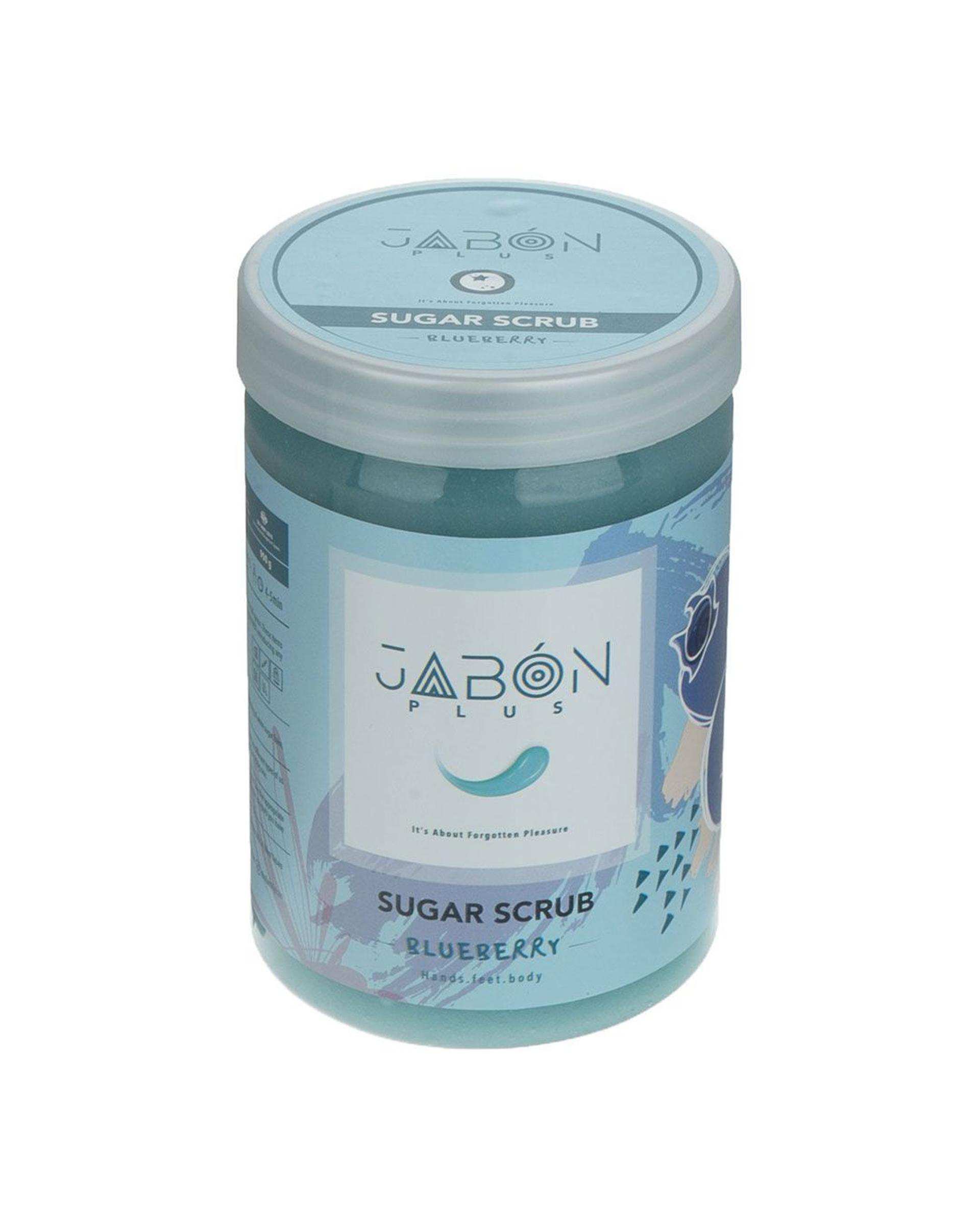 لایه بردار شکری پوست دست و بدن ژبن پلاس Jabon Plus رایحه بلوبری 900 گرم