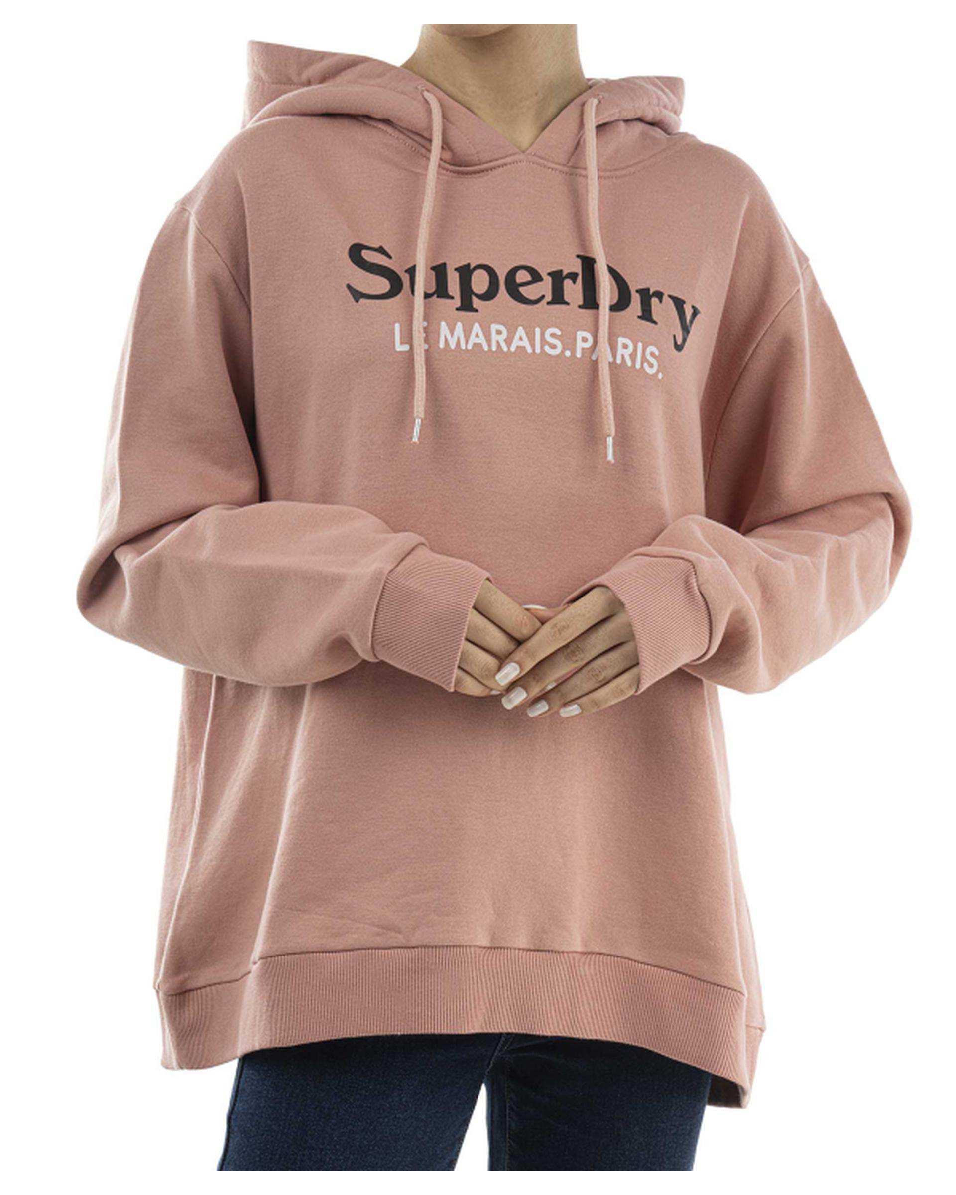 هودی زنانه صورتی سوپردرای Superdry کد W12A41603C