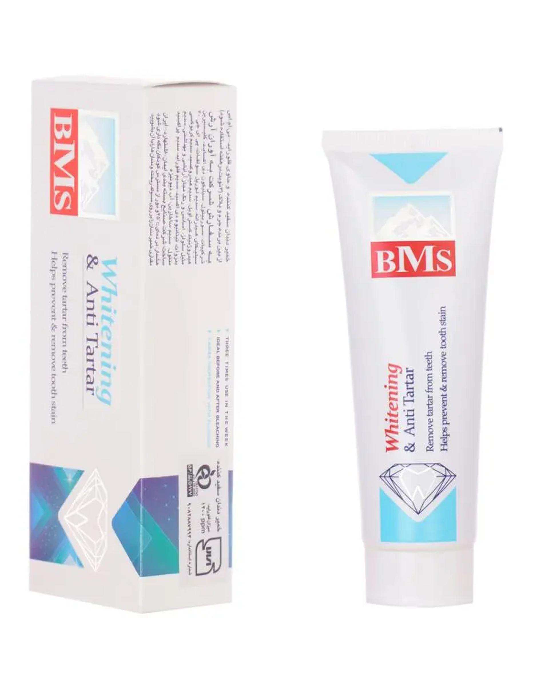 خمیر دندان سفید کننده بی ام اس BMS حجم 100ml