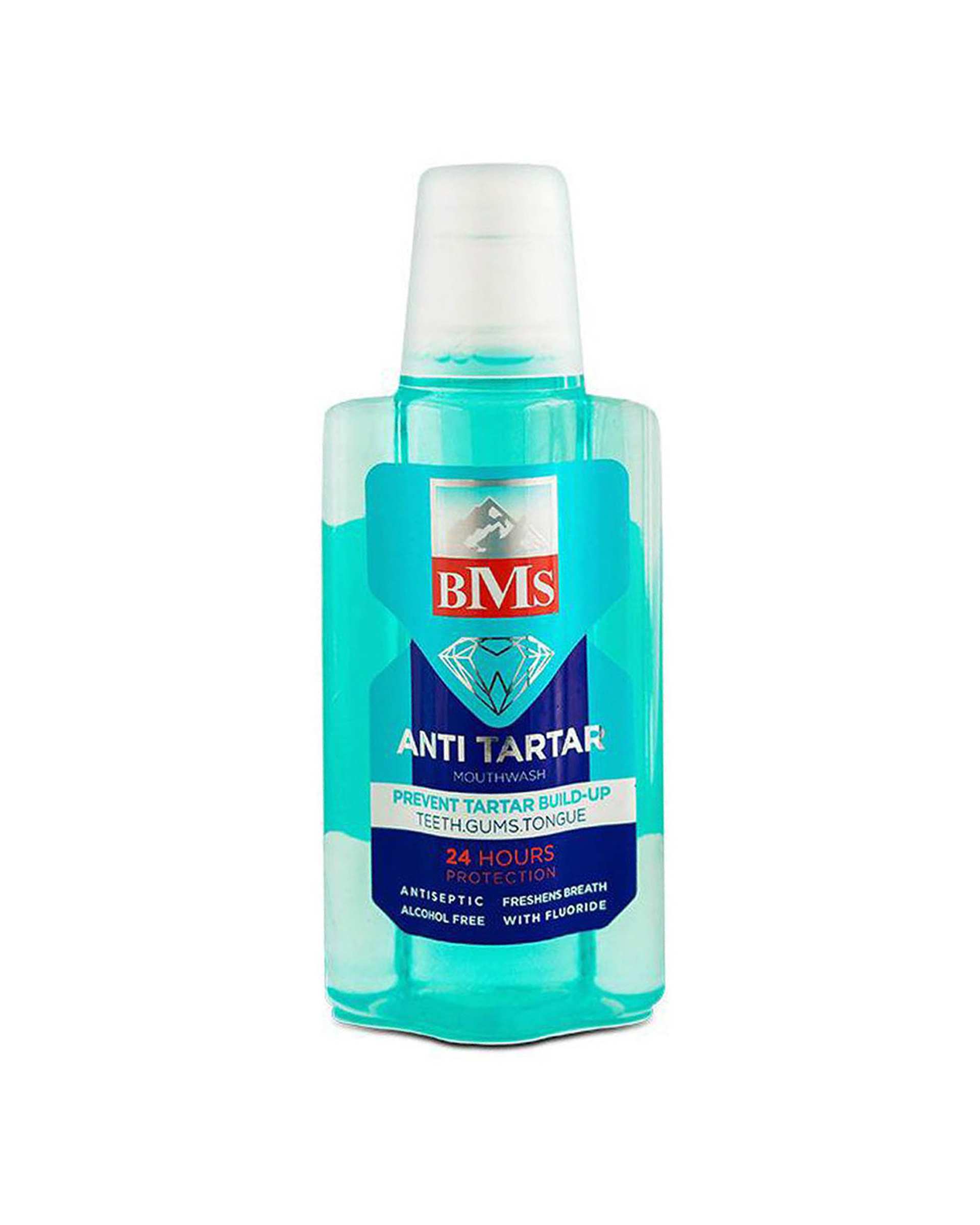 دهانشویه ضد جرم و پلاک دندان بی ام اس BMS مدل anti tartar حجم 400ml