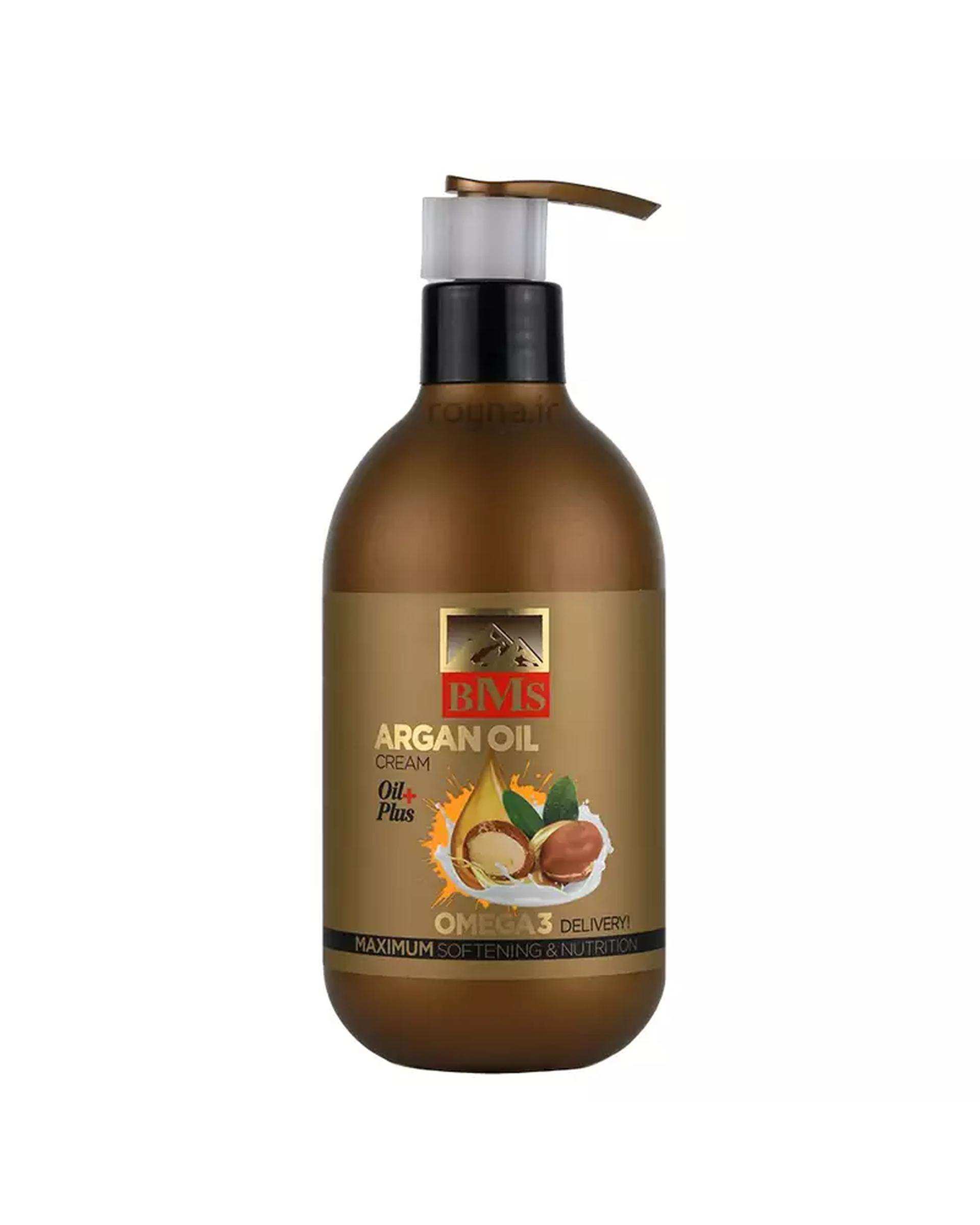 کرم دست و صورت بی ام اس BMS حاوی روغن آرگان حجم 300ml