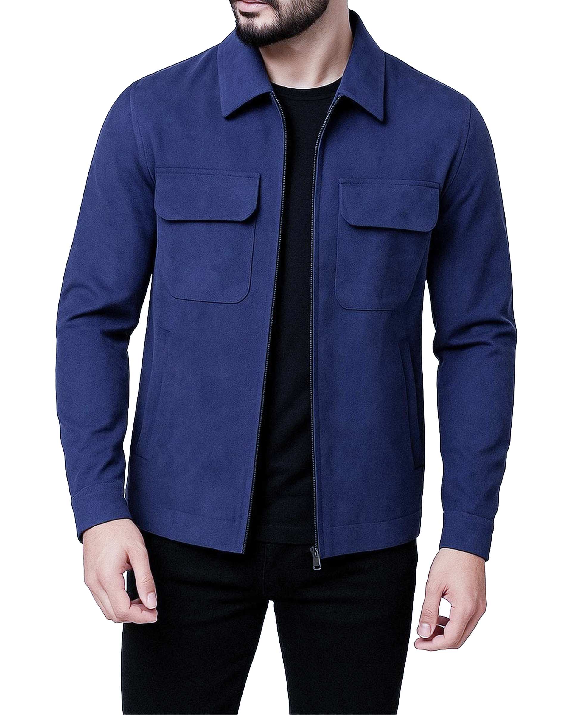 شکت مردانه دو جیب سرمه ای دیورسو Diverso مدل 4607