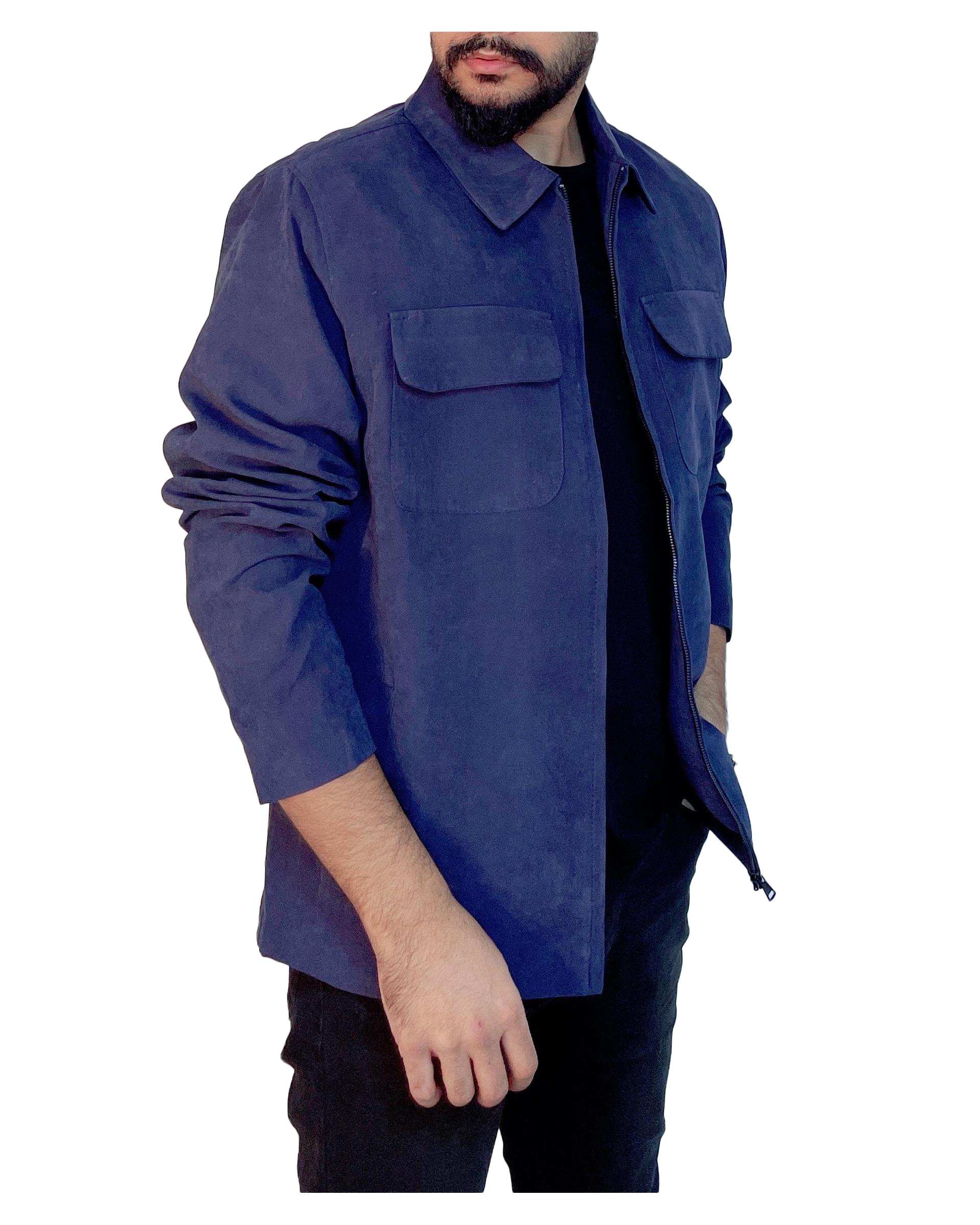 شکت مردانه دو جیب سرمه ای دیورسو Diverso مدل 4607