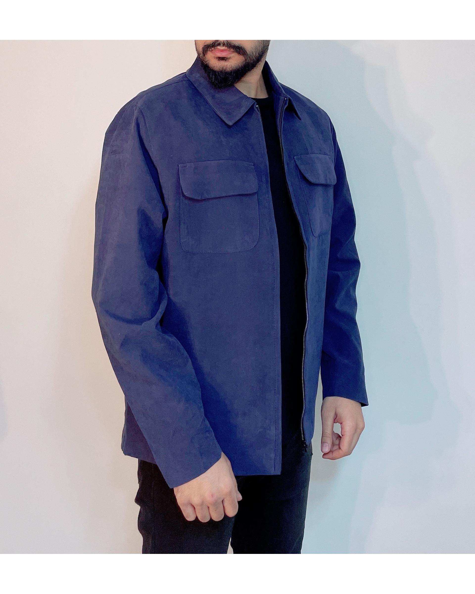 شکت مردانه دو جیب سرمه ای دیورسو Diverso مدل 4607