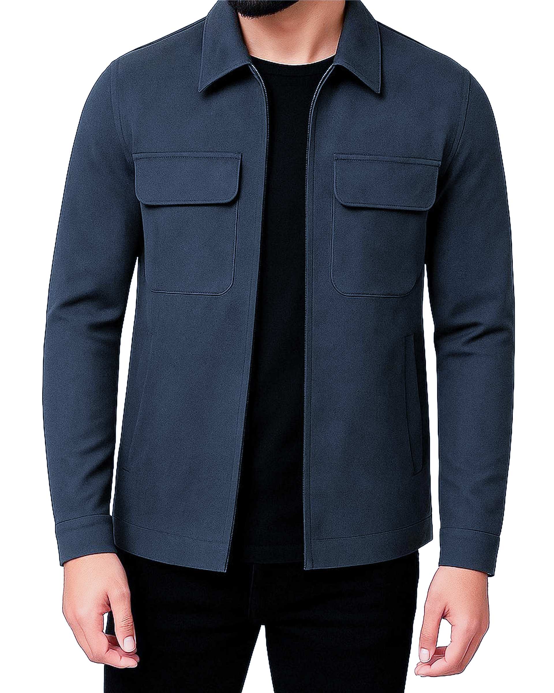 شکت مردانه دو جیب مشکی دیورسو Diverso مدل 4608