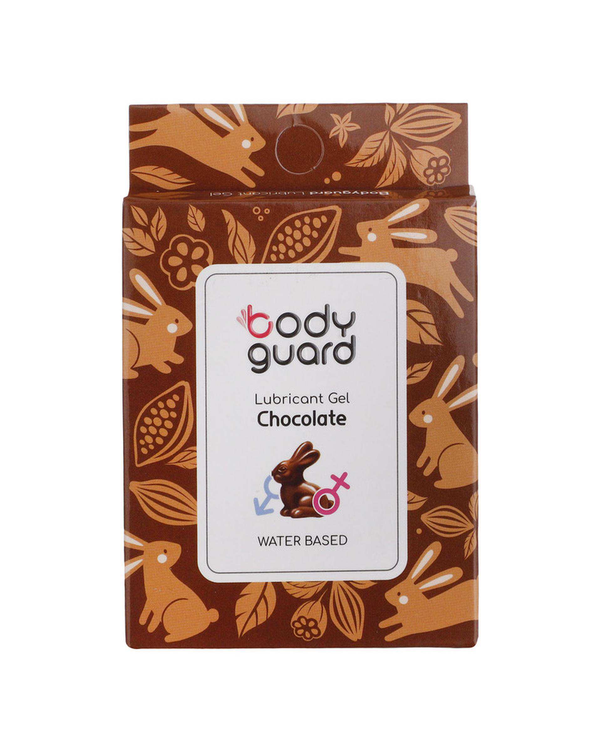 ژل لوبریکانت بادیگارد Body Guard سری WATER BASED مدل Chocolate بسته 3 عددی